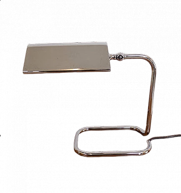 Lampada da tavolo orientabile in metallo di Florian Schulz, anni '70
