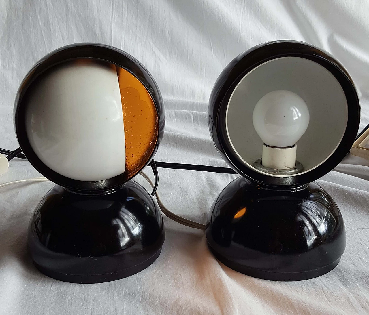 Pair of Eclisse lamps by Vico Magistretti for Artemide, 1980s 1