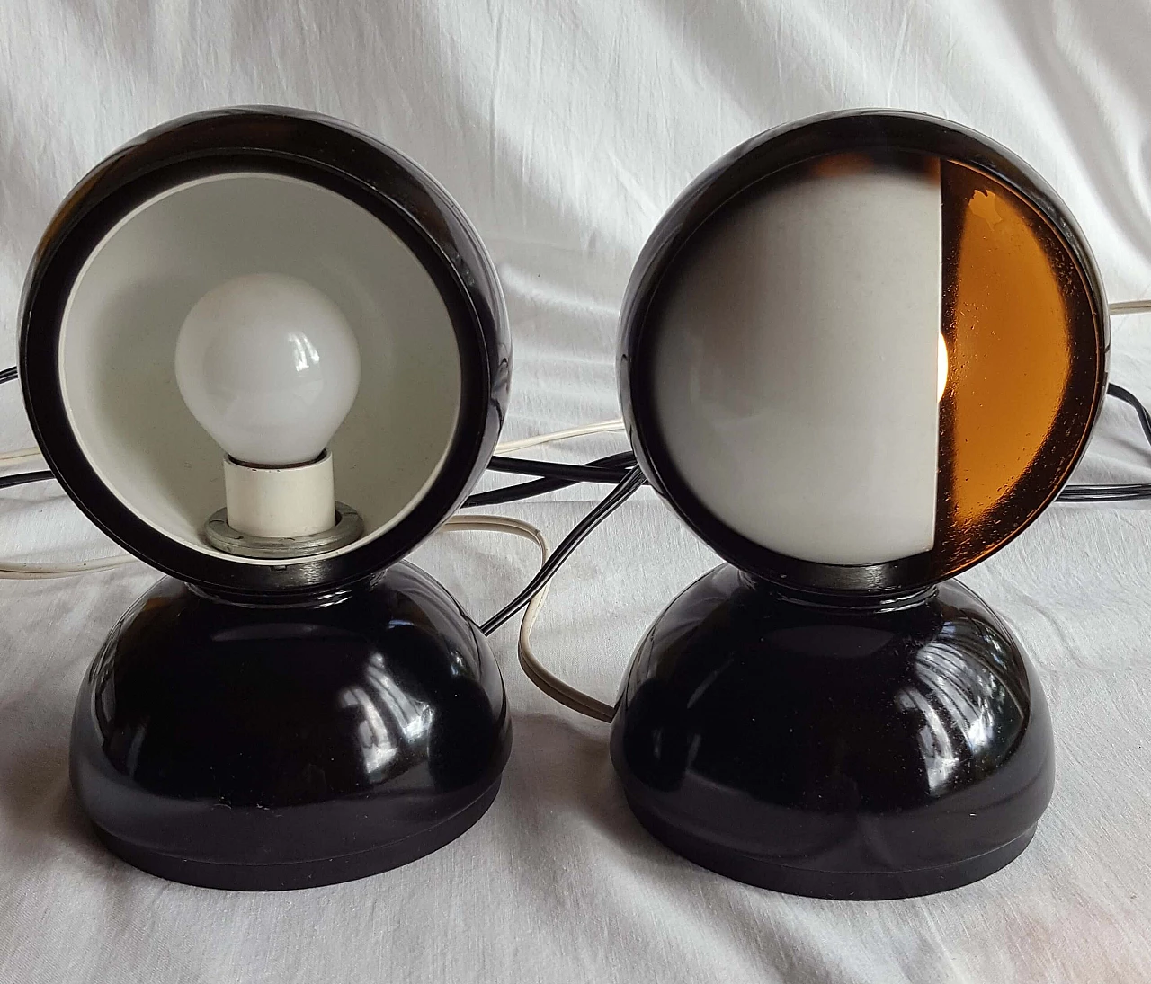 Pair of Eclisse lamps by Vico Magistretti for Artemide, 1980s 2
