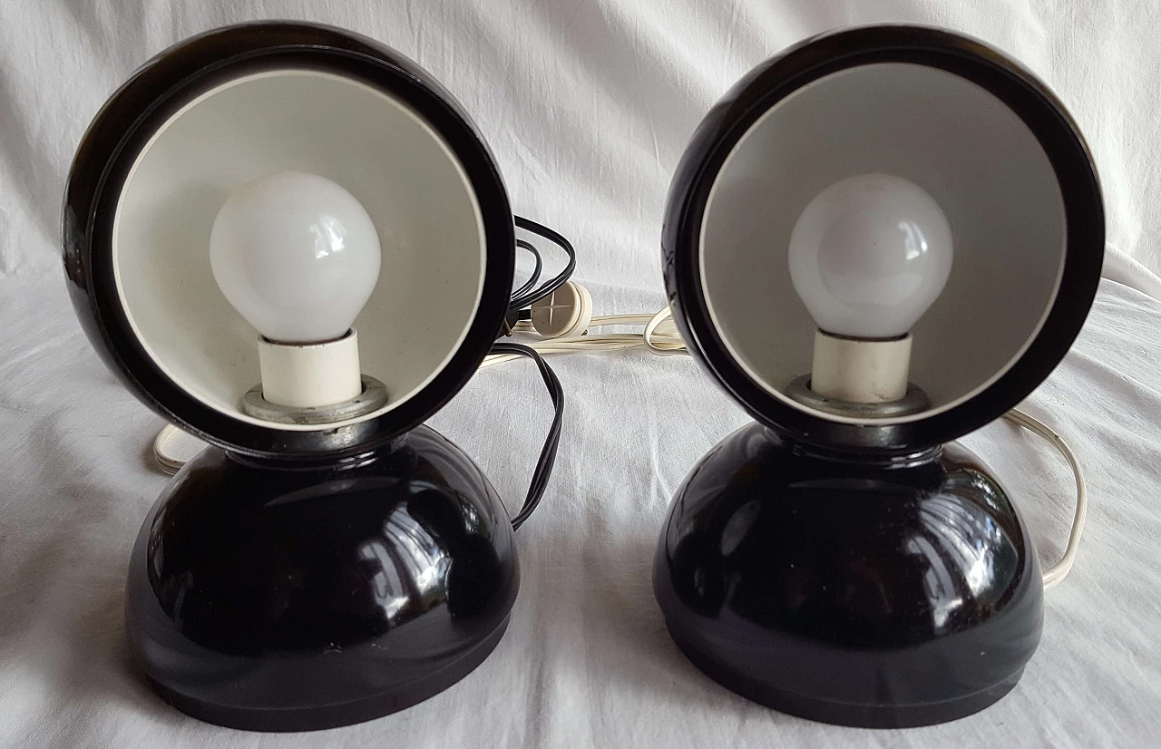 Pair of Eclisse lamps by Vico Magistretti for Artemide, 1980s 9