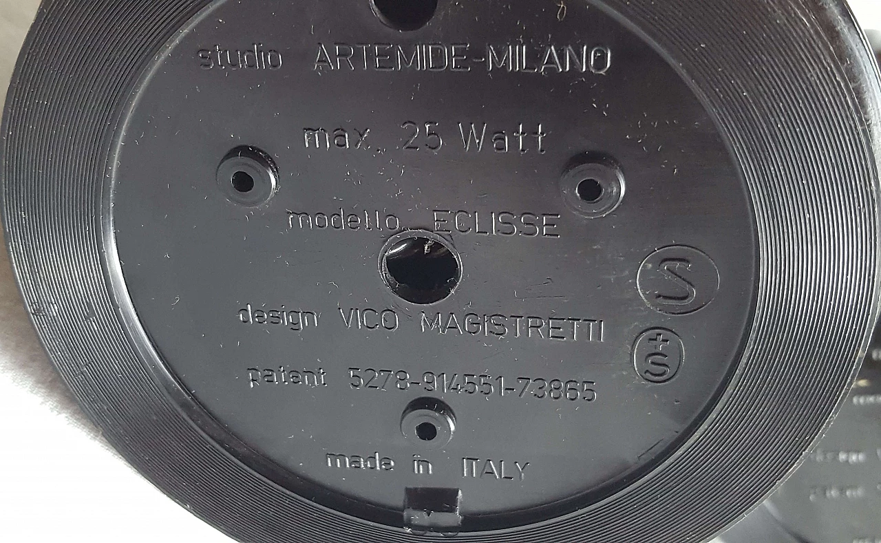 Coppia di lampade Eclisse di Vico Magistretti per Artemide, anni '80 15