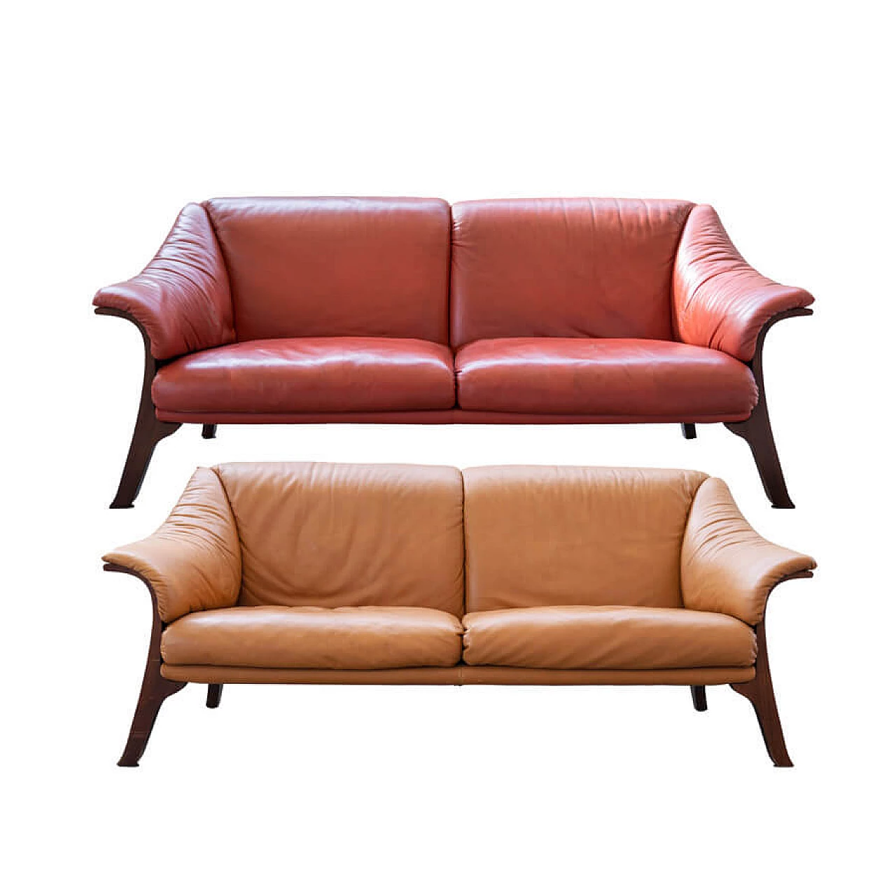 Divano a due posti in pelle bordeaux di Poltrona Frau, anni '90 23