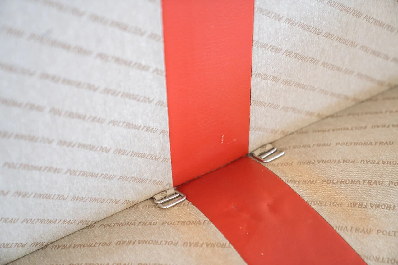 Divano a due posti in pelle bordeaux di Poltrona Frau, anni '90 25