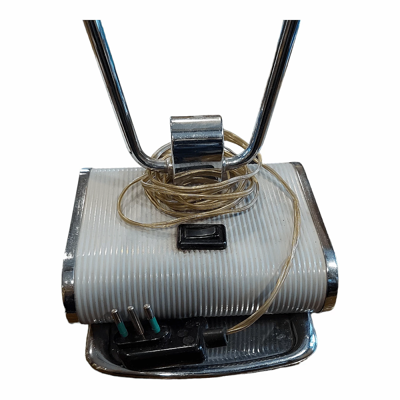 Art Deco metal table lamp by Eileen Gray for Jumo, 1950s 3