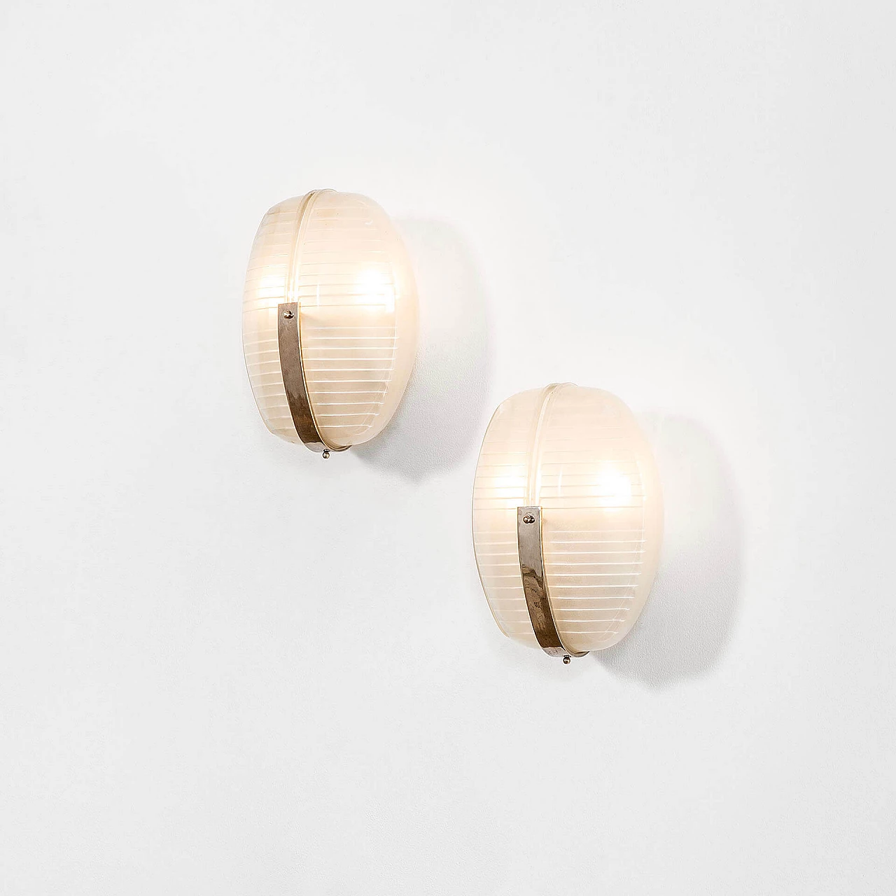 Pair of Lambda wall lights by Vico Magistretti for Artemide, 1960s 1