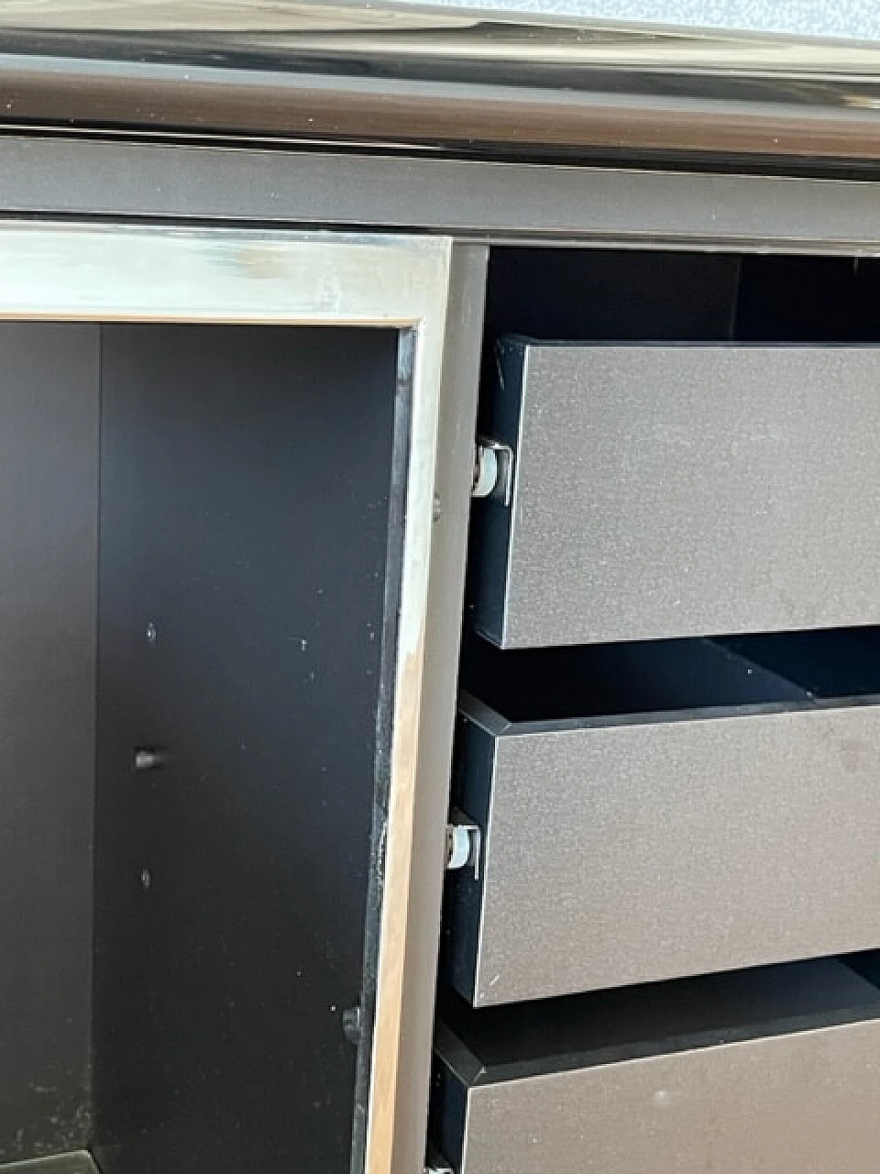 Sheraton sideboard in lacquered wood and laminate by Giotto Stoppino for Acerbis, 1970s 11