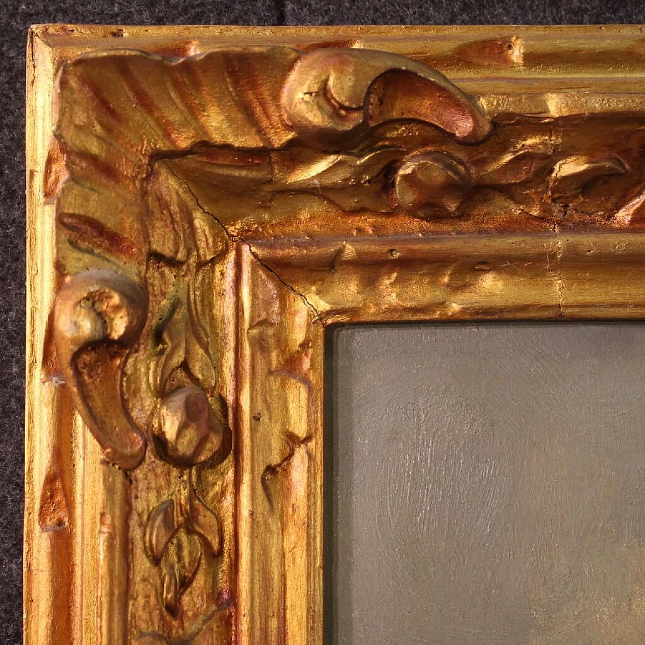 Dipinto di marina, olio su tavoletta, anni '40 9