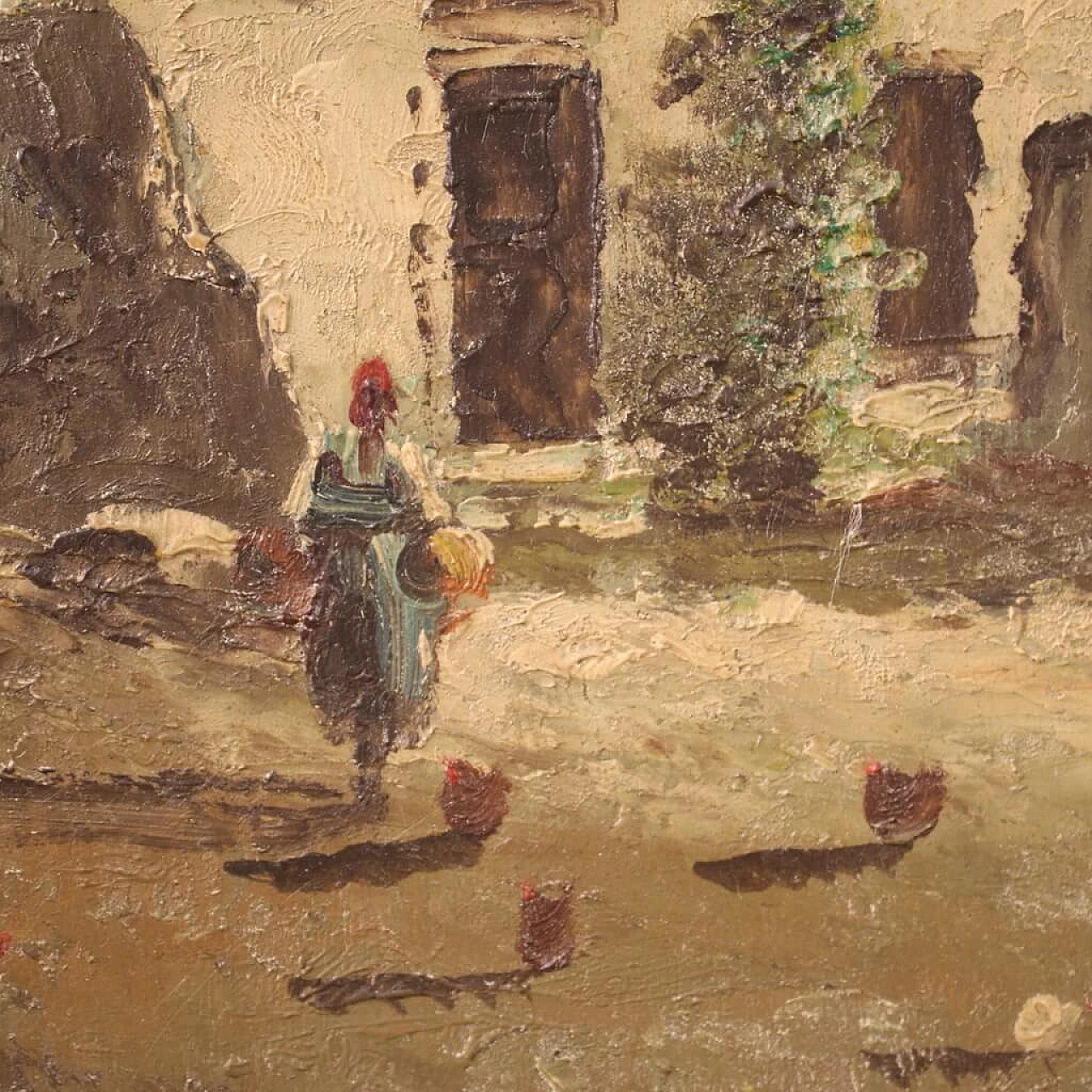 Dipinto di marina, olio su tavoletta, anni '40 12