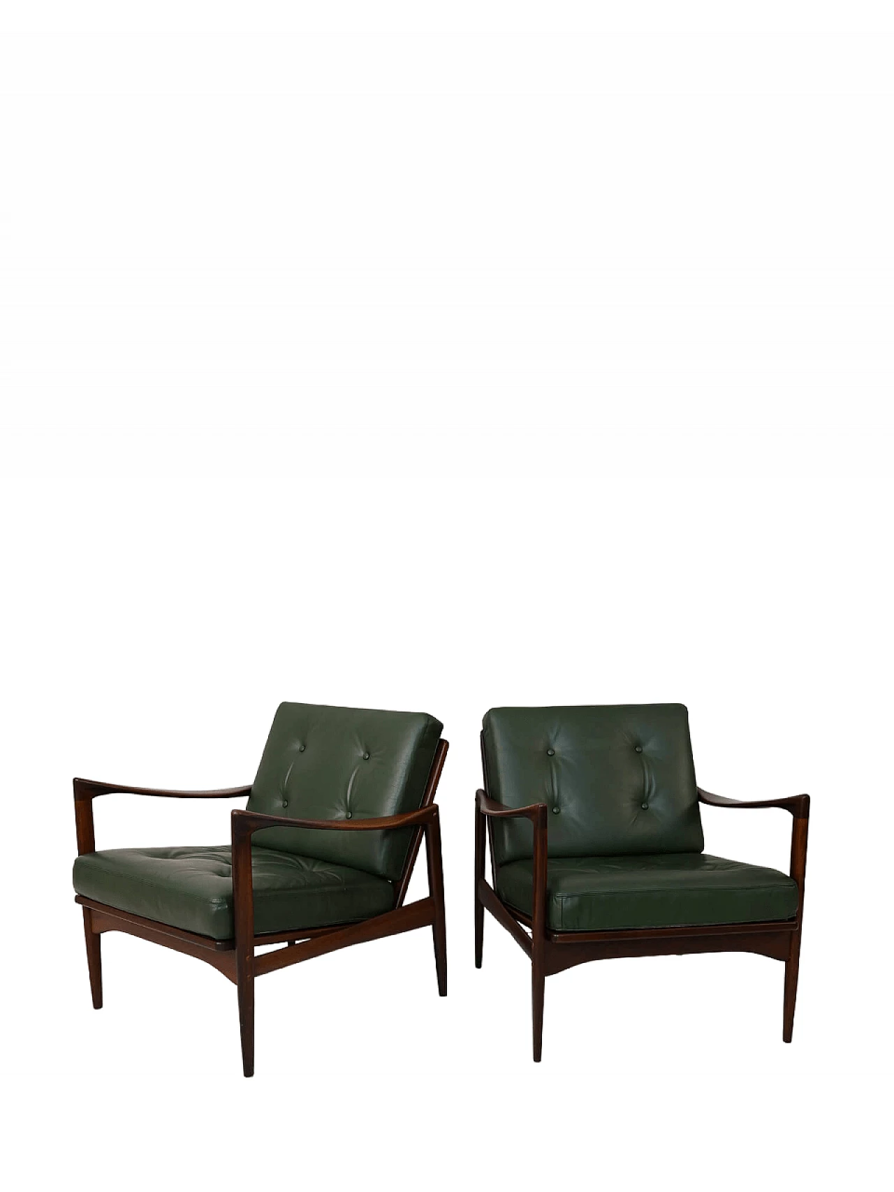 Pair of Kandidaten armchairs by Ib Kofod-Larsen for Ope, 1960s 16