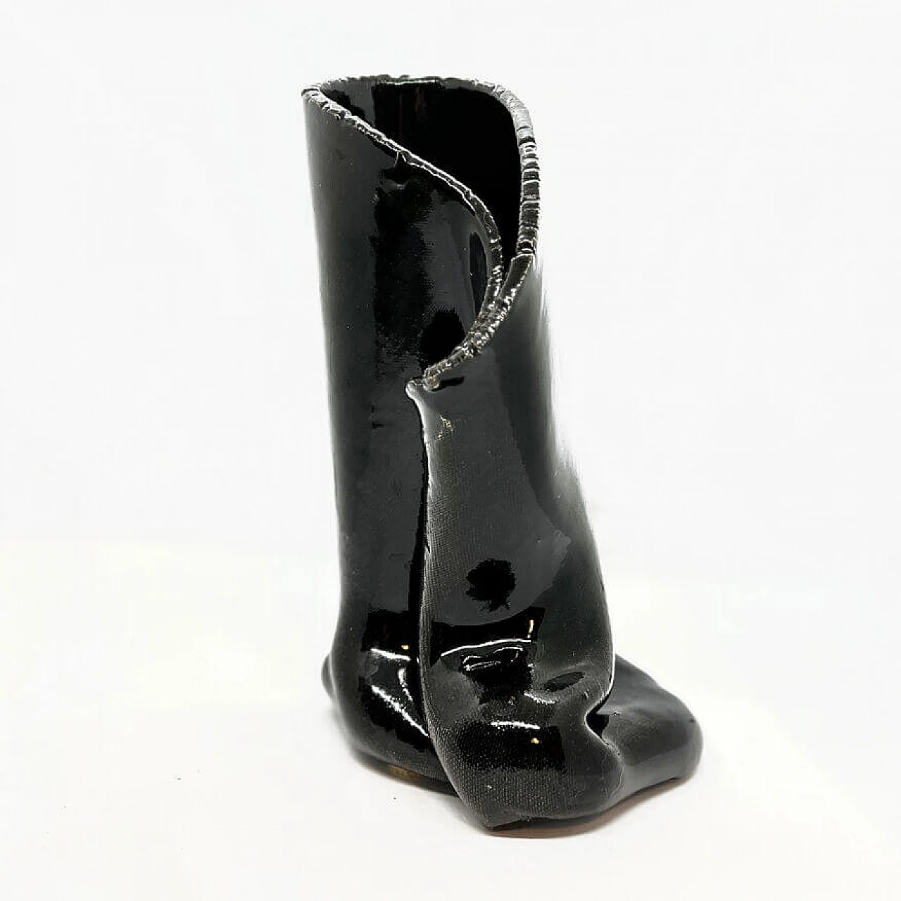 Handmade ceramic vase by Lorenzo, 1970s 2