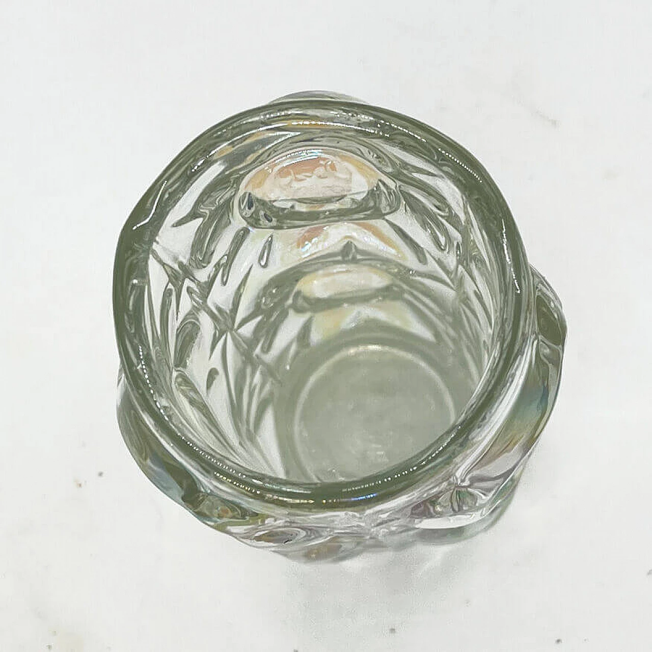 Iridescent glass vase by F. Pečeny for Unia Szklana Teplice, 1970s 2