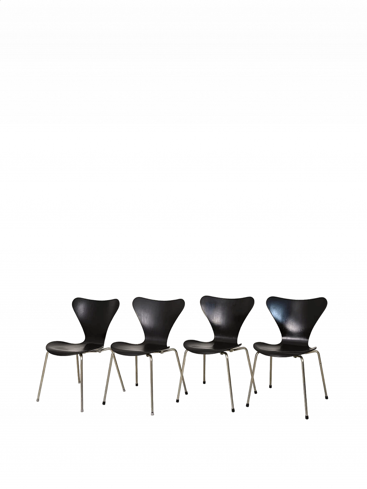 4 Sedie 3107 di Arne Jacobsen, anni '60 16