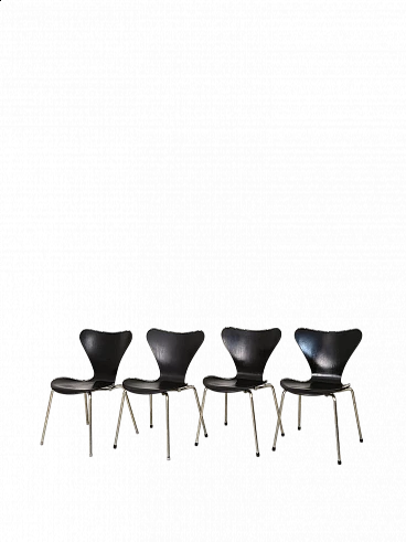 4 Chairs 3107 by Arne Jacobsen, 1960s