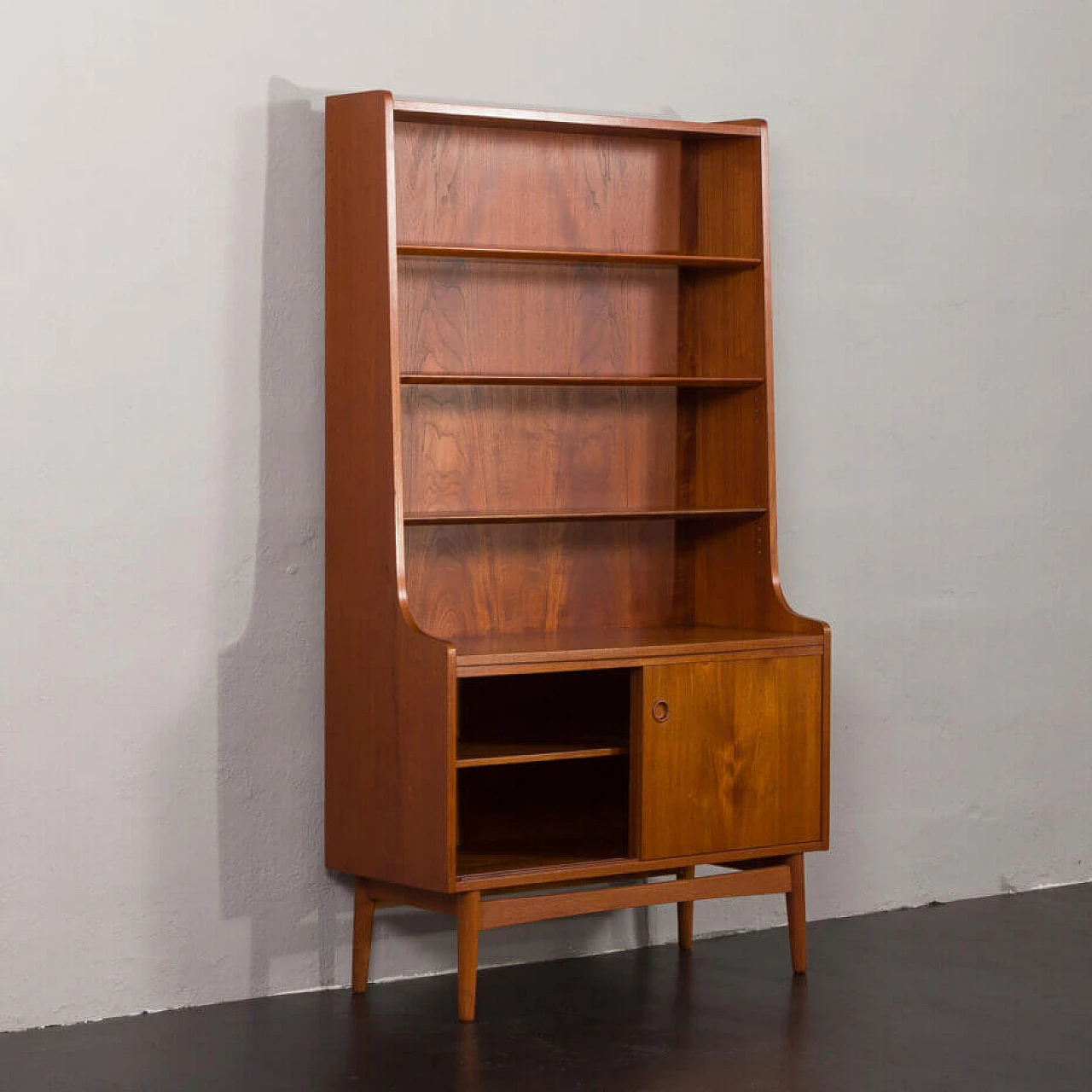 Pair of Bornholmer teak bookcases by Johannes Sorth for Nexo, 1960s 10