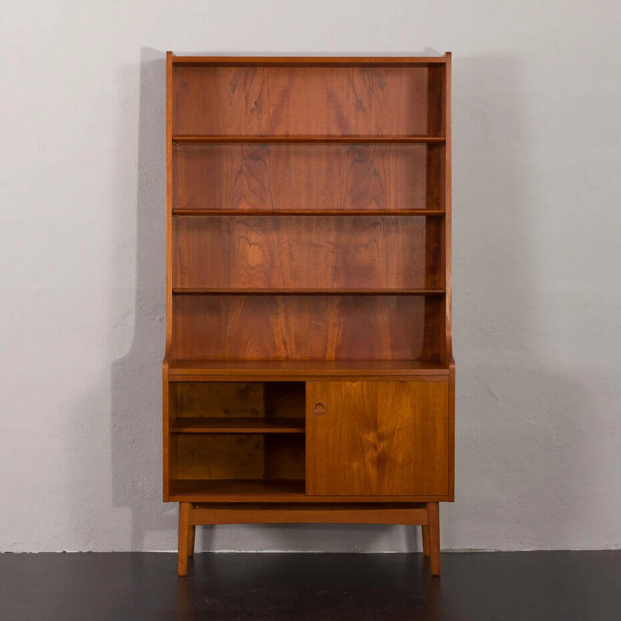 Pair of Bornholmer teak bookcases by Johannes Sorth for Nexo, 1960s 13
