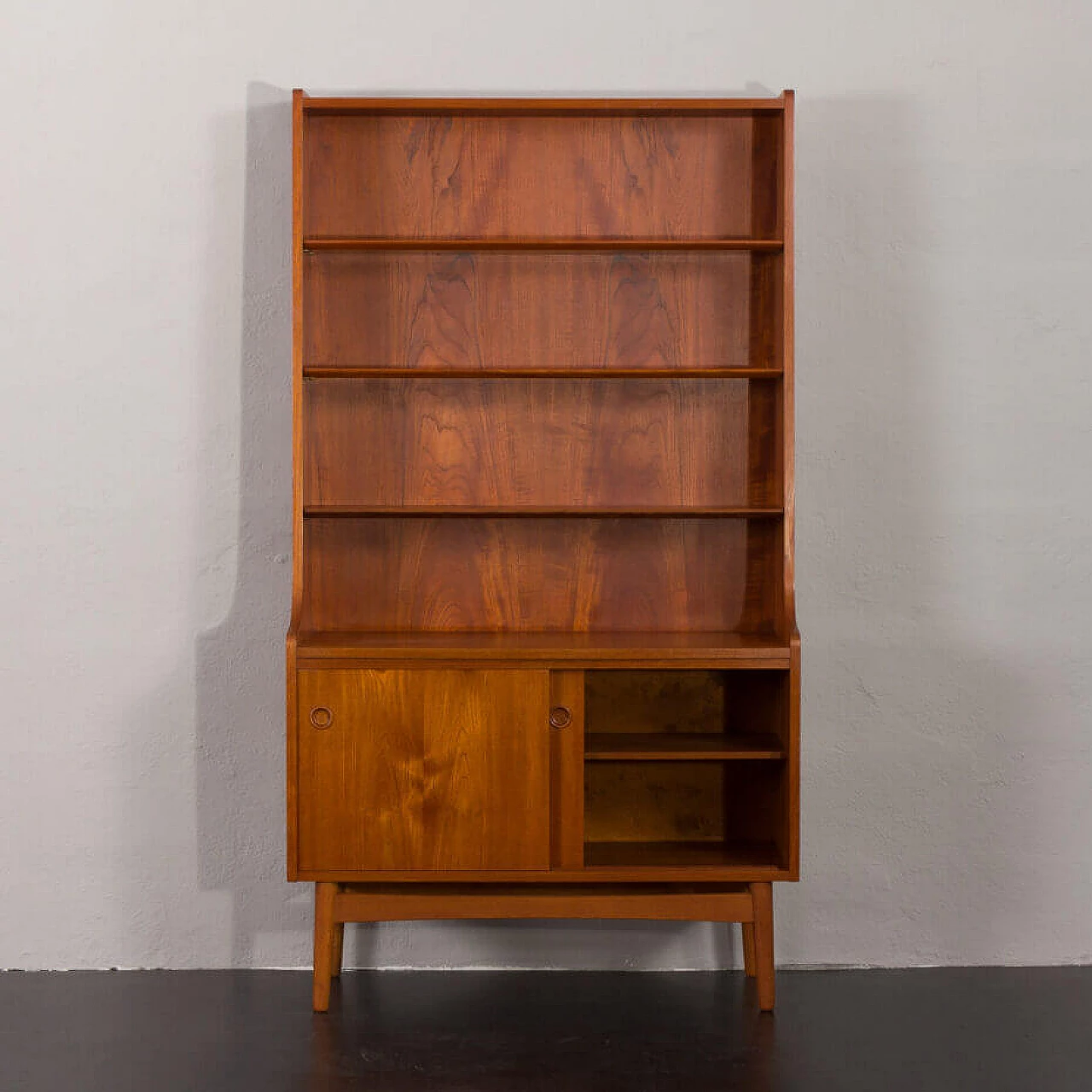 Pair of Bornholmer teak bookcases by Johannes Sorth for Nexo, 1960s 14