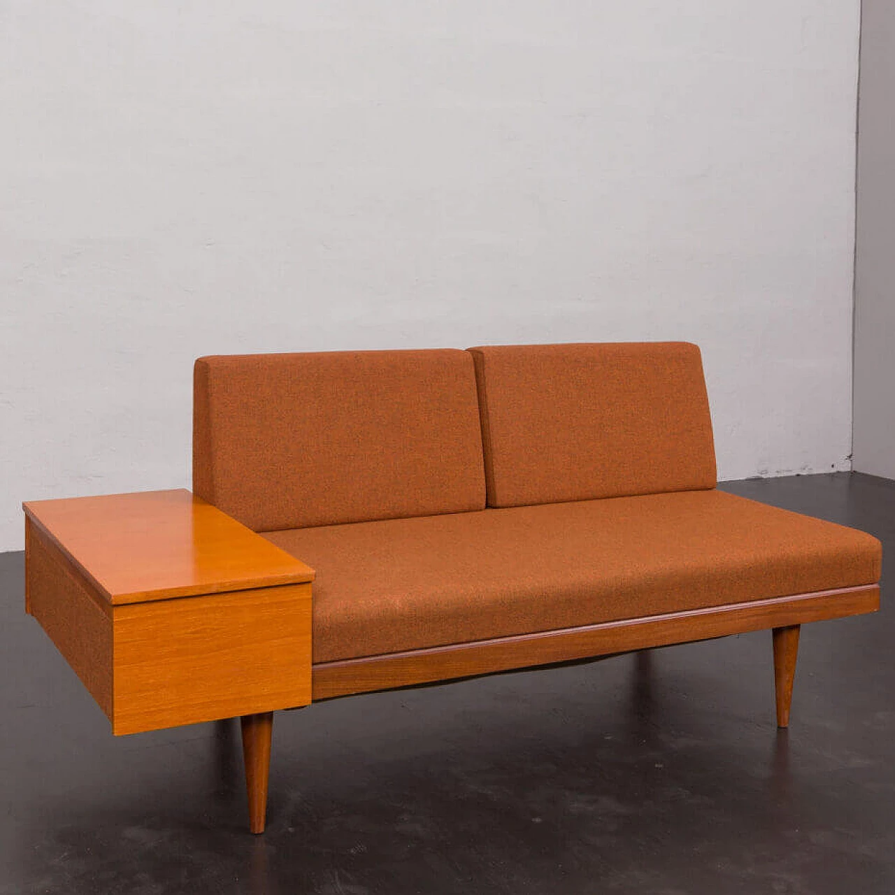 Svane daybed with dark orange wool upholstery by Igmar Relling for Ekornes, 1970s 18
