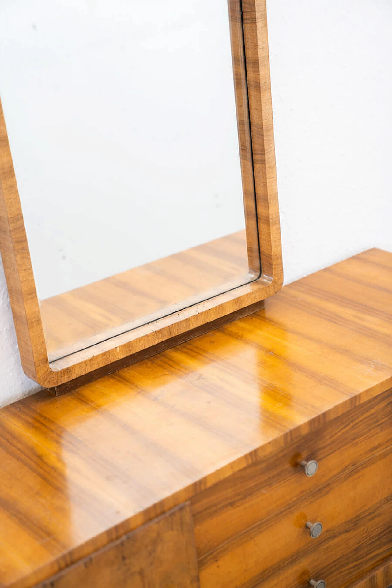 Walnut-root dresser with mirror, 1960s 5