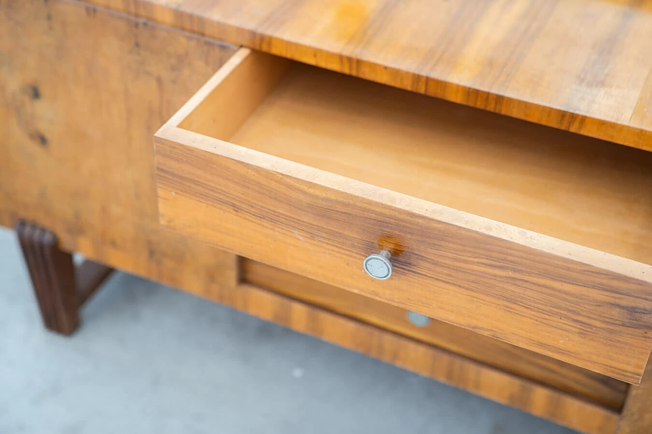 Walnut-root dresser with mirror, 1960s 12