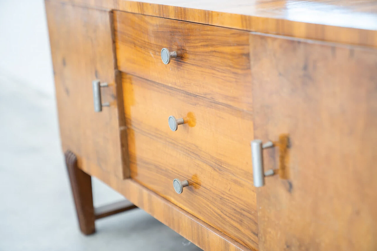 Walnut-root dresser with mirror, 1960s 14