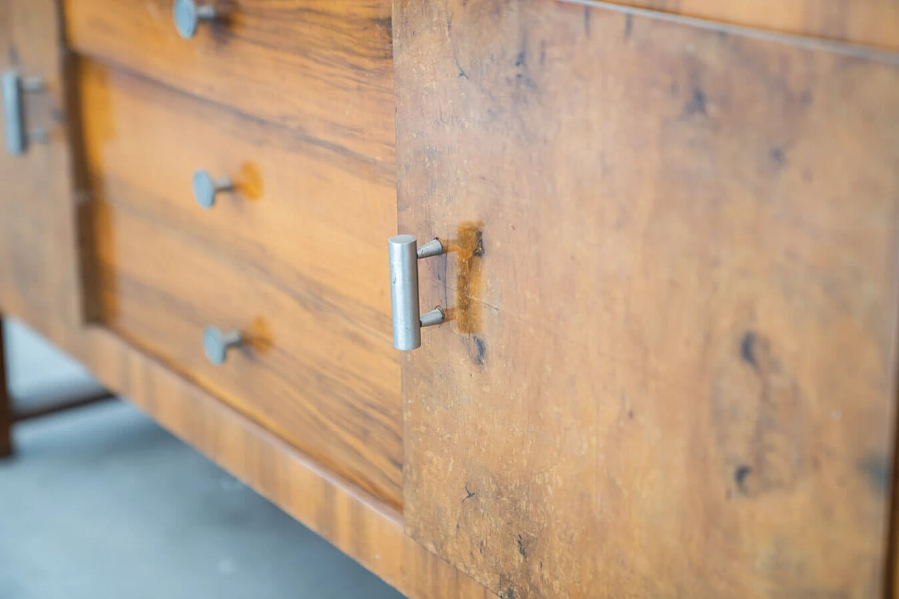 Walnut-root dresser with mirror, 1960s 15