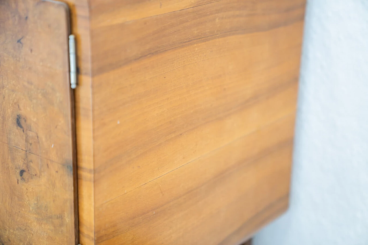 Walnut-root dresser with mirror, 1960s 16