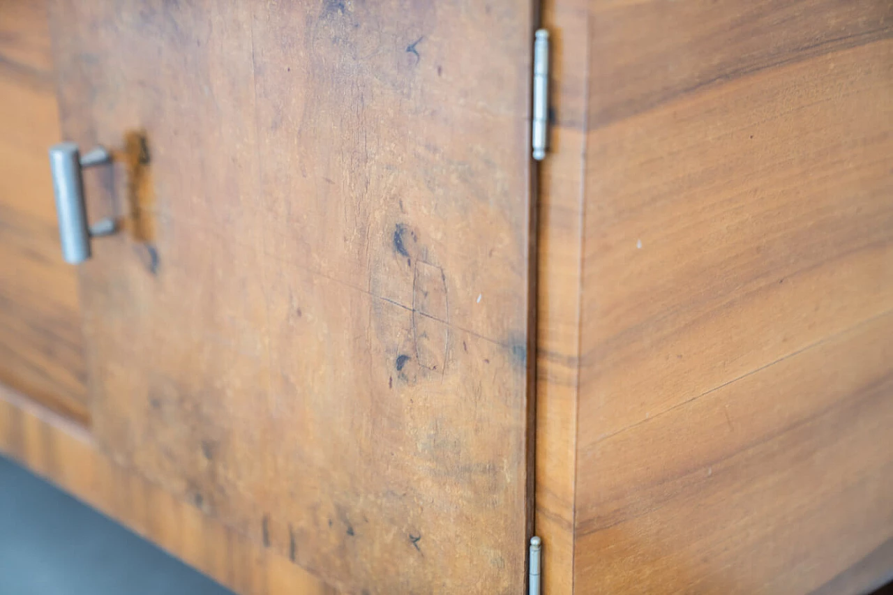 Walnut-root dresser with mirror, 1960s 17