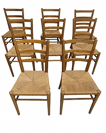 8 Chairs by Gunnar Asplund for Gefa Gemla Fabrikers Diö, 1950s