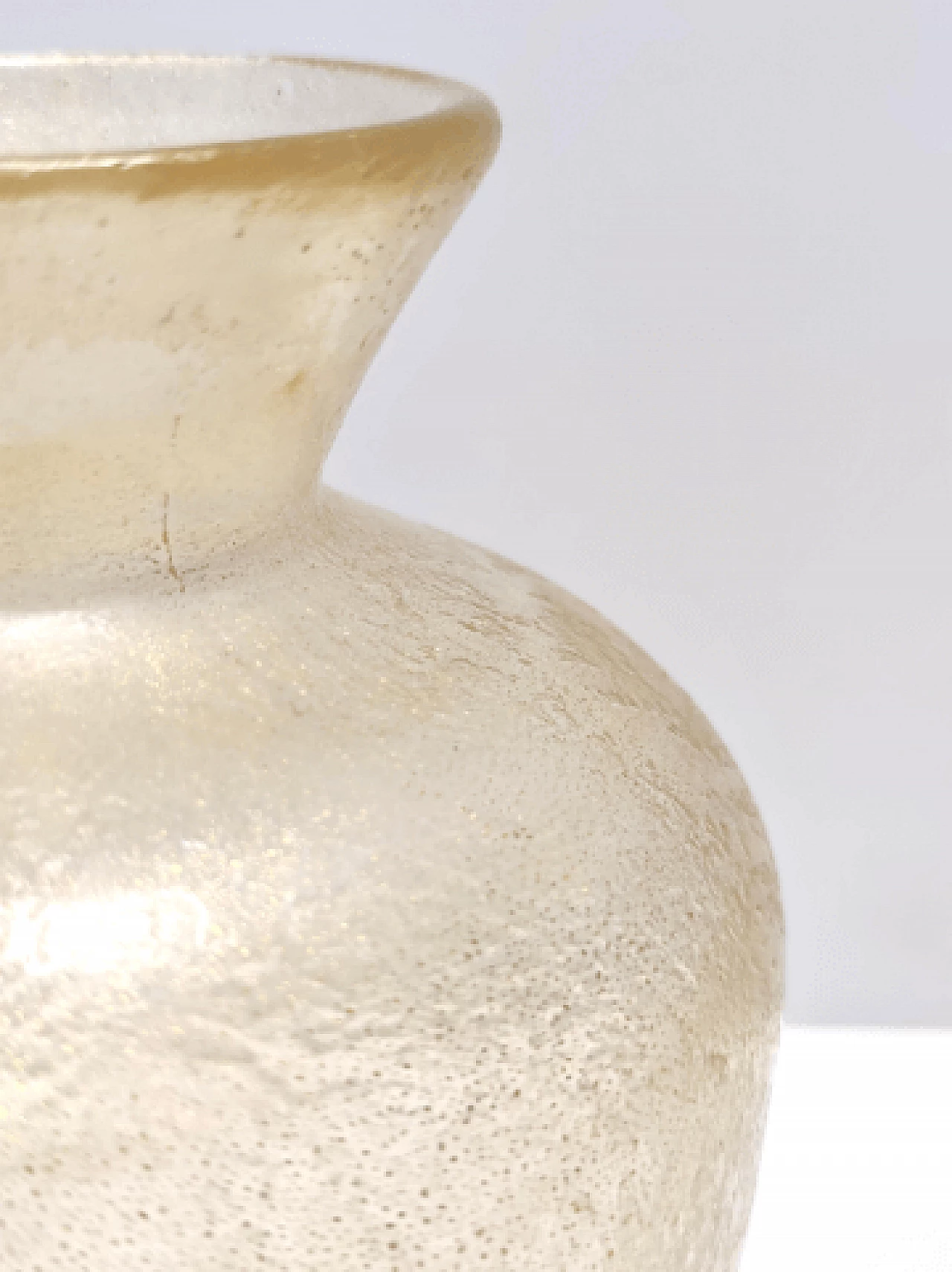 Glass Corroso 12502 vase by Flavio Poli for Seguso, 1940s 10