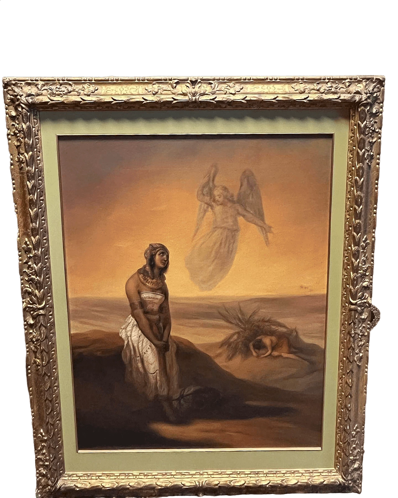 Oil on canvas of Orientalist scene, 19th century 4