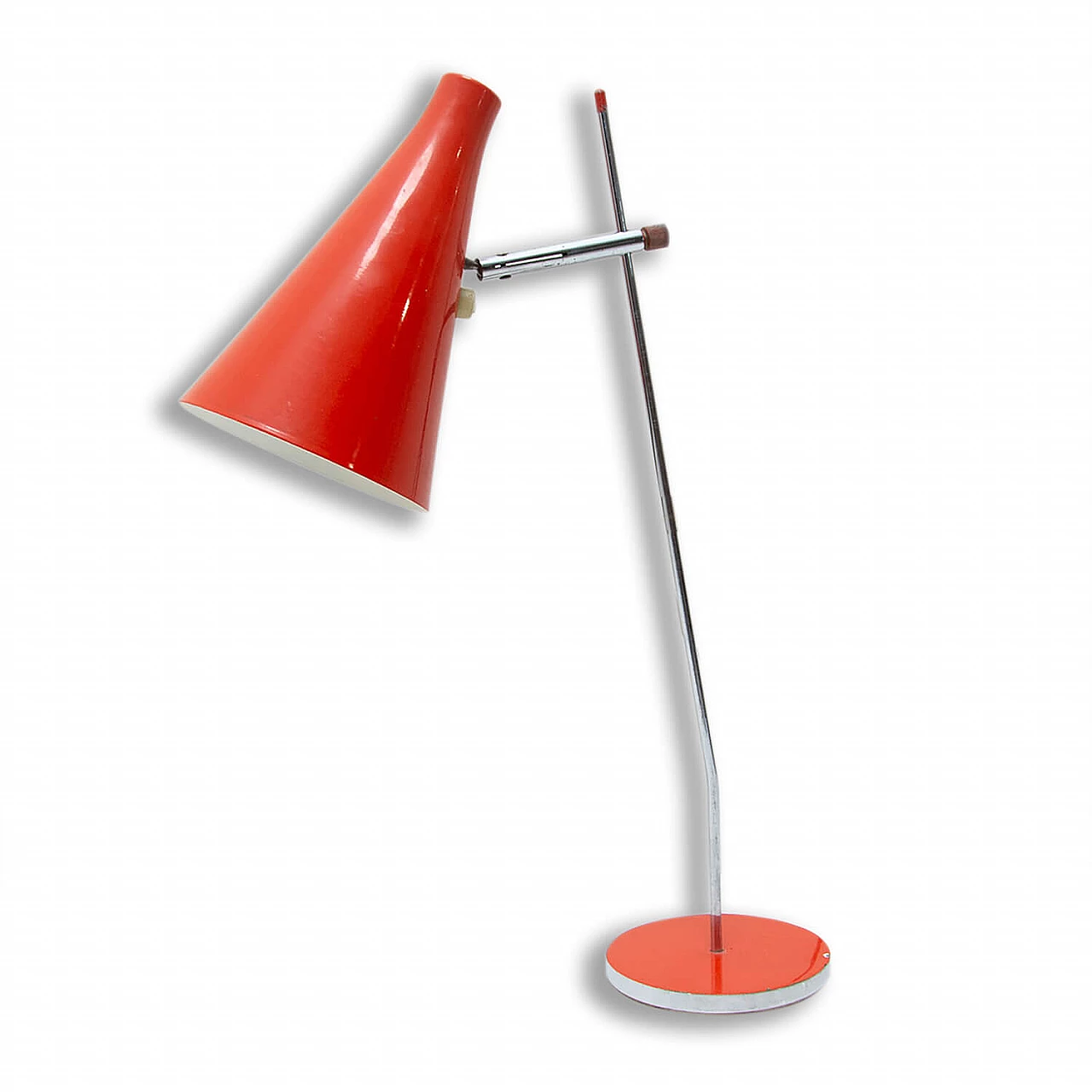 Lampada da scrivania con paralume conico di Josef Hurka per Napako, anni '60 1
