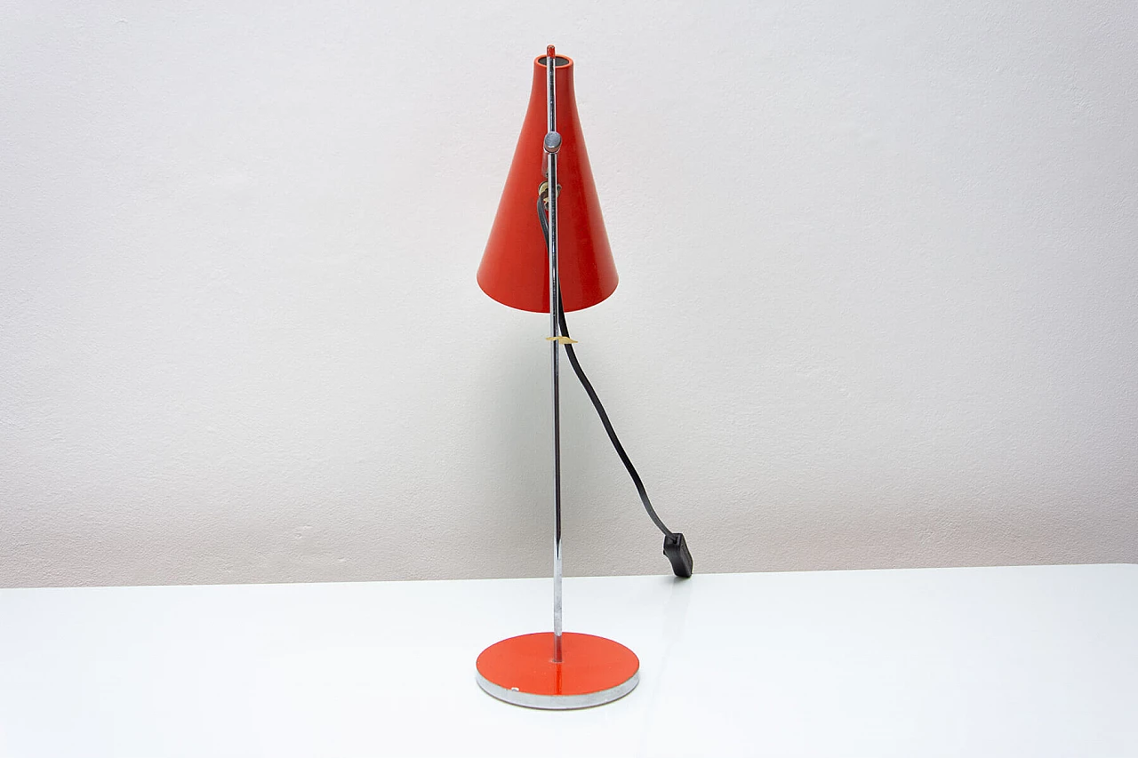Lampada da scrivania con paralume conico di Josef Hurka per Napako, anni '60 7