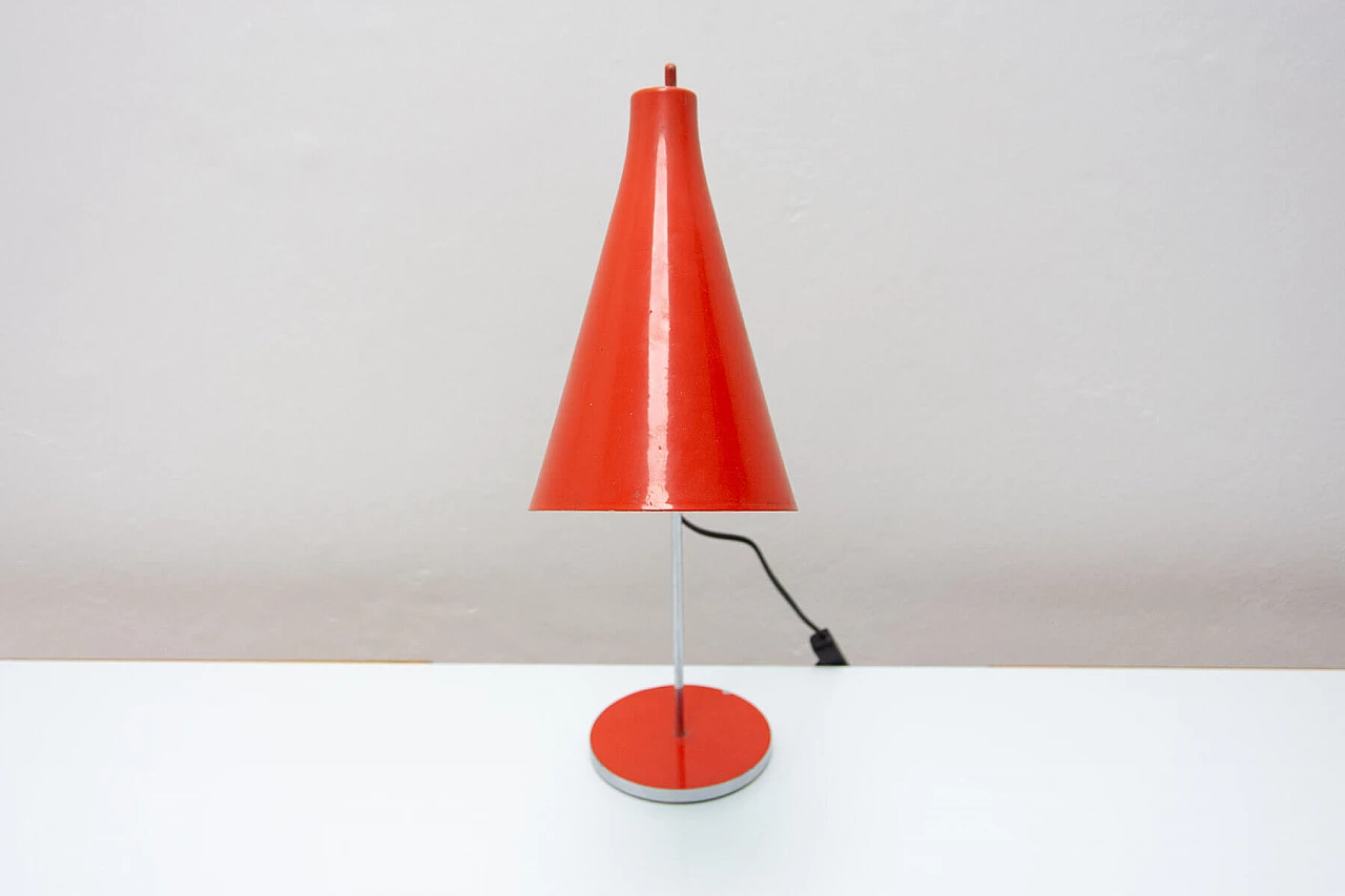 Lampada da scrivania con paralume conico di Josef Hurka per Napako, anni '60 11