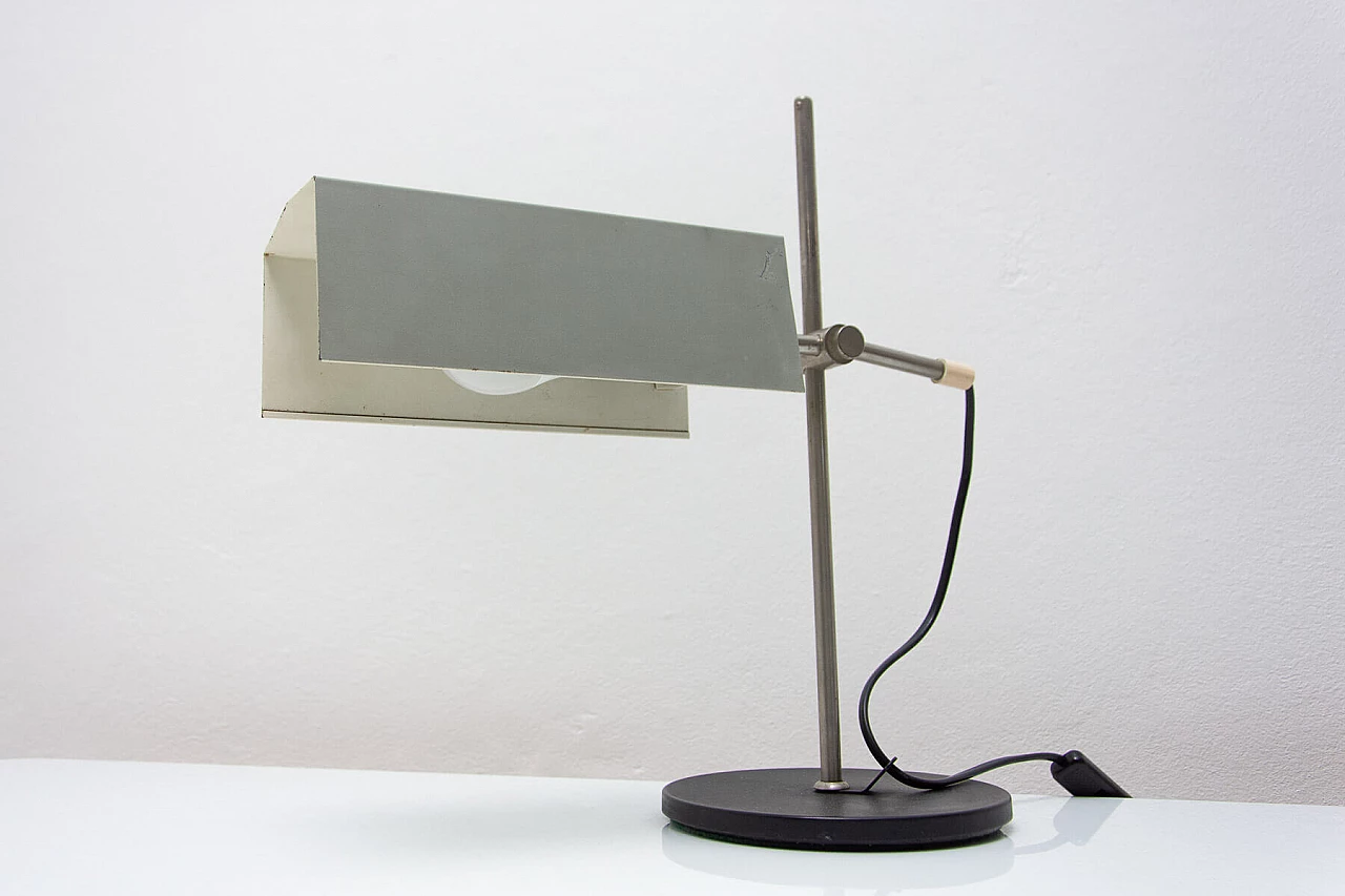 Desk lamp made of metal, aluminium and sheet metal, 1960s 4