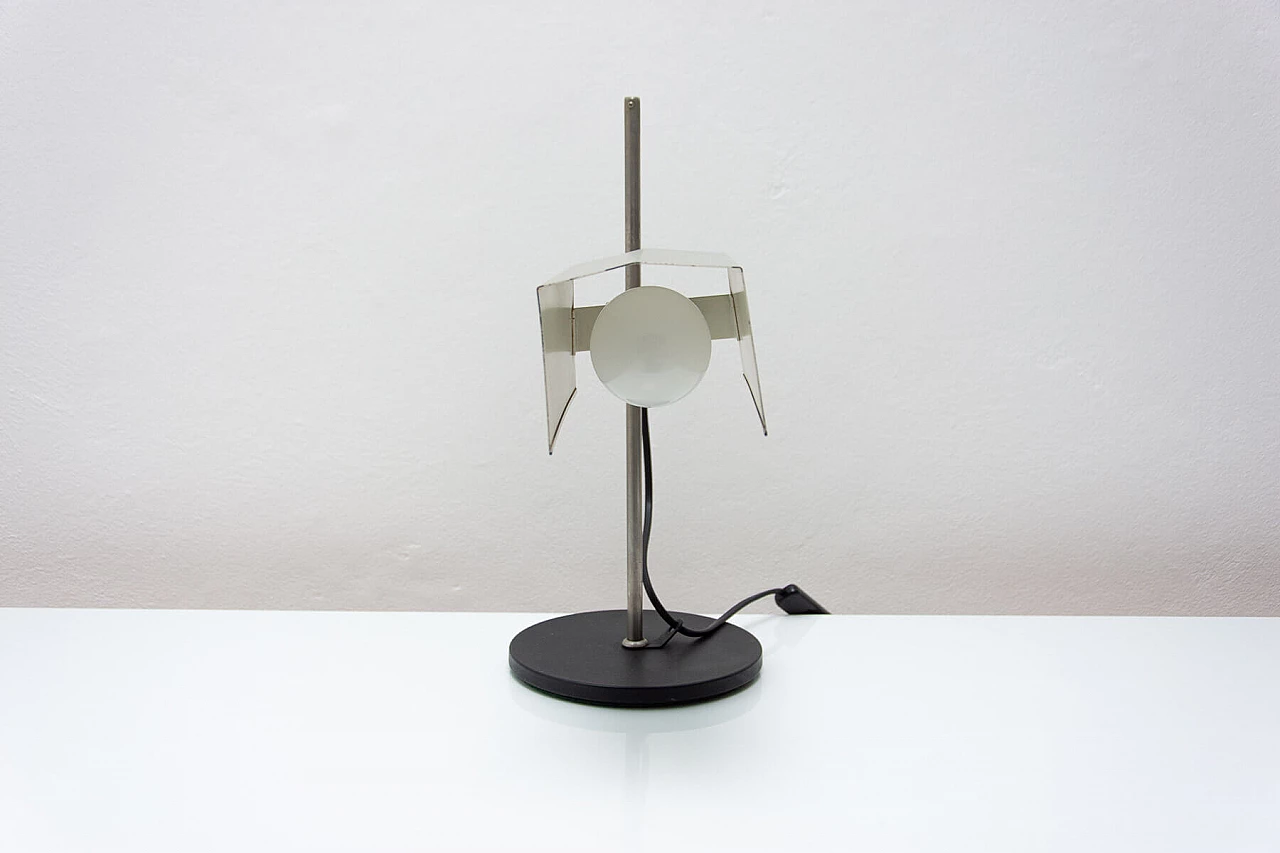 Lampada da scrivania in metallo, alluminio e lamiera, anni '60 13