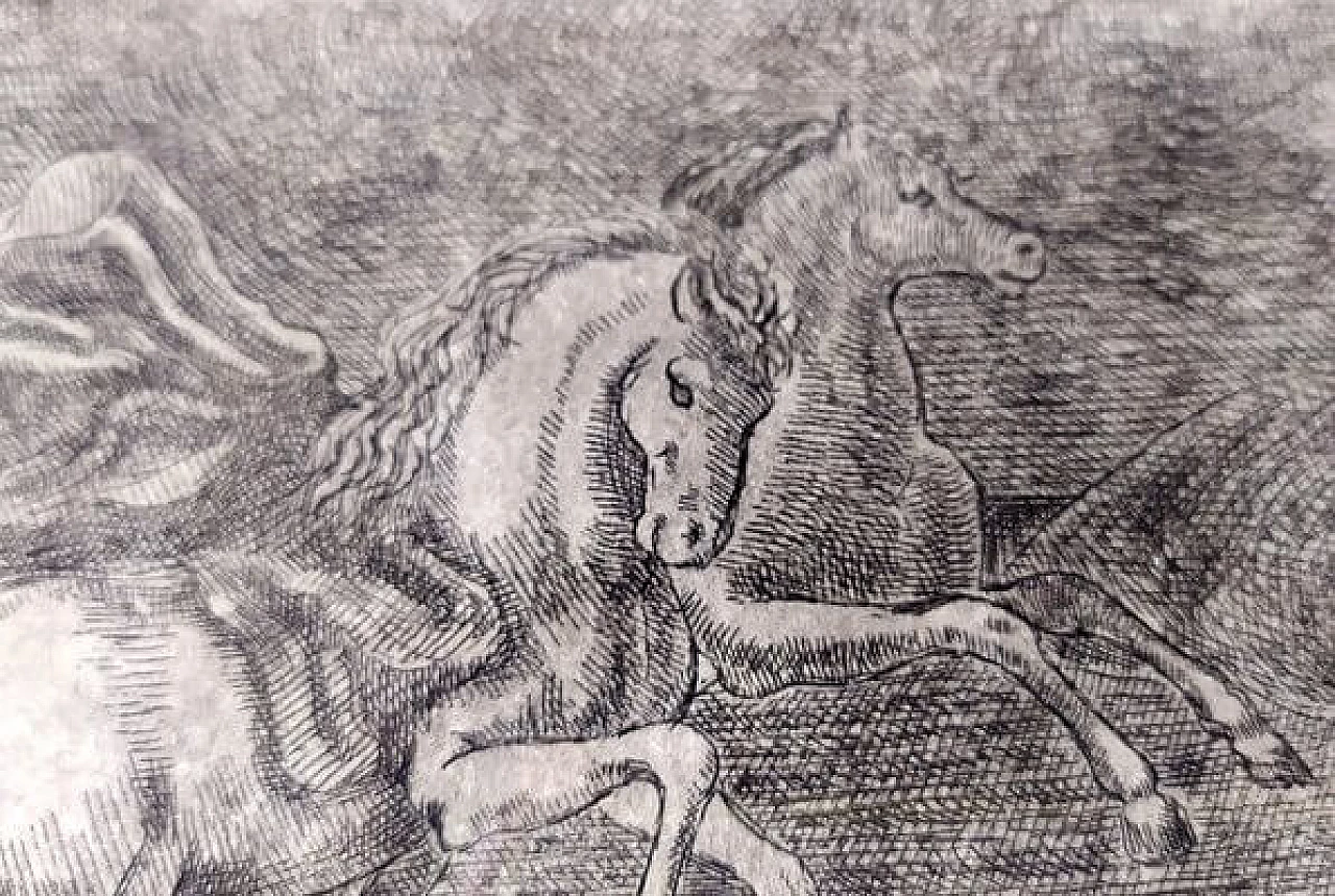 Giorgio de Chirico, Horses, engraving, 1950 2