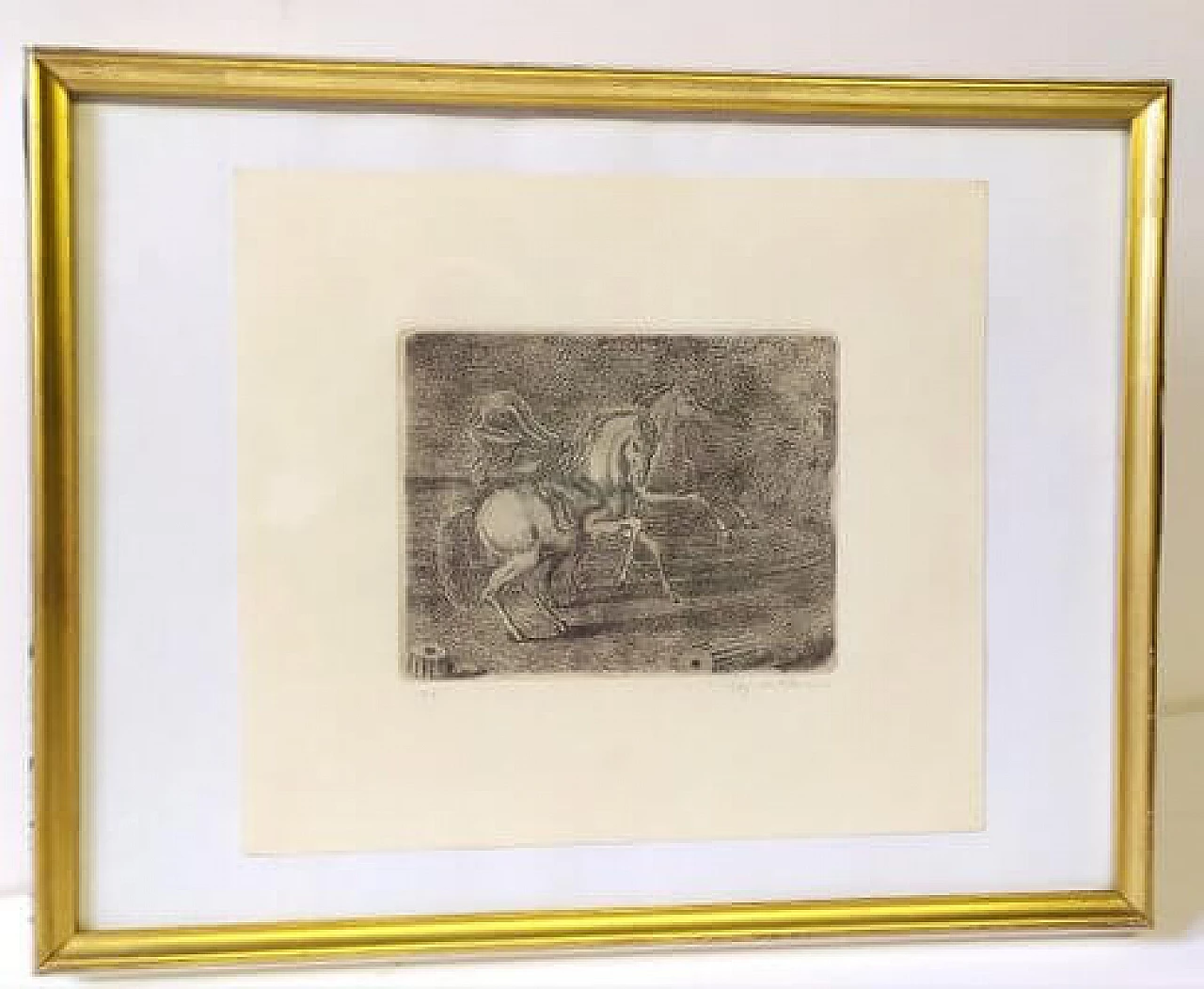 Giorgio de Chirico, Horses, engraving, 1950 6