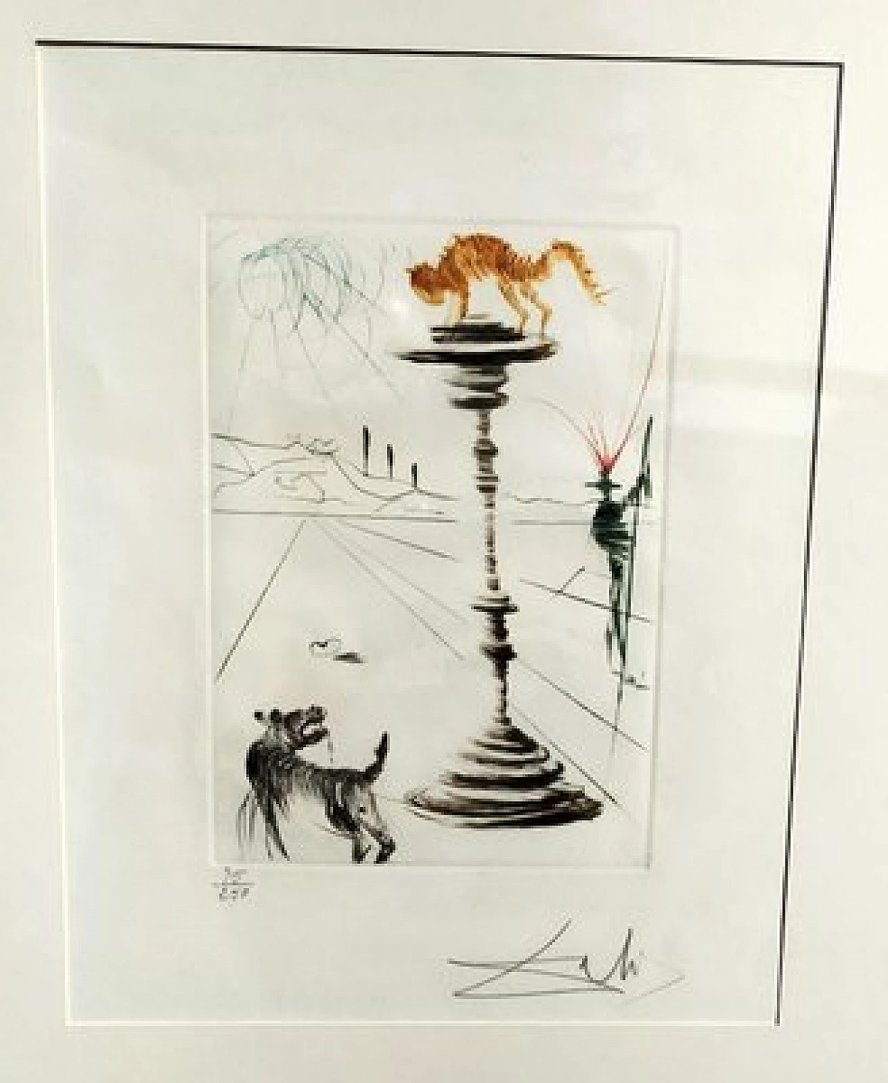 Salvador Dalì, Composizione, acquaforte, 1971 1