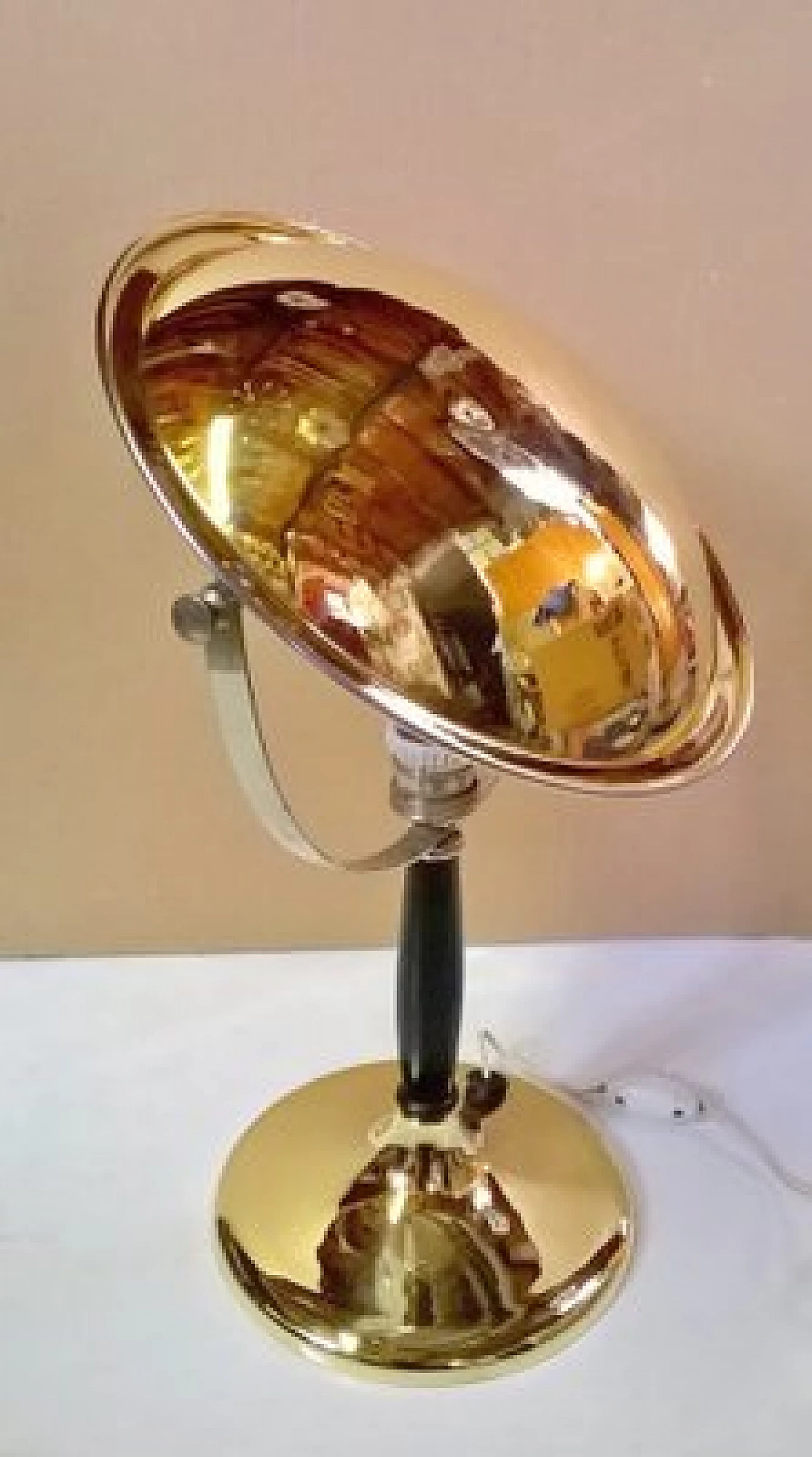 Brass table lamp by Gardoncini for Zerowatt, 1940s 2