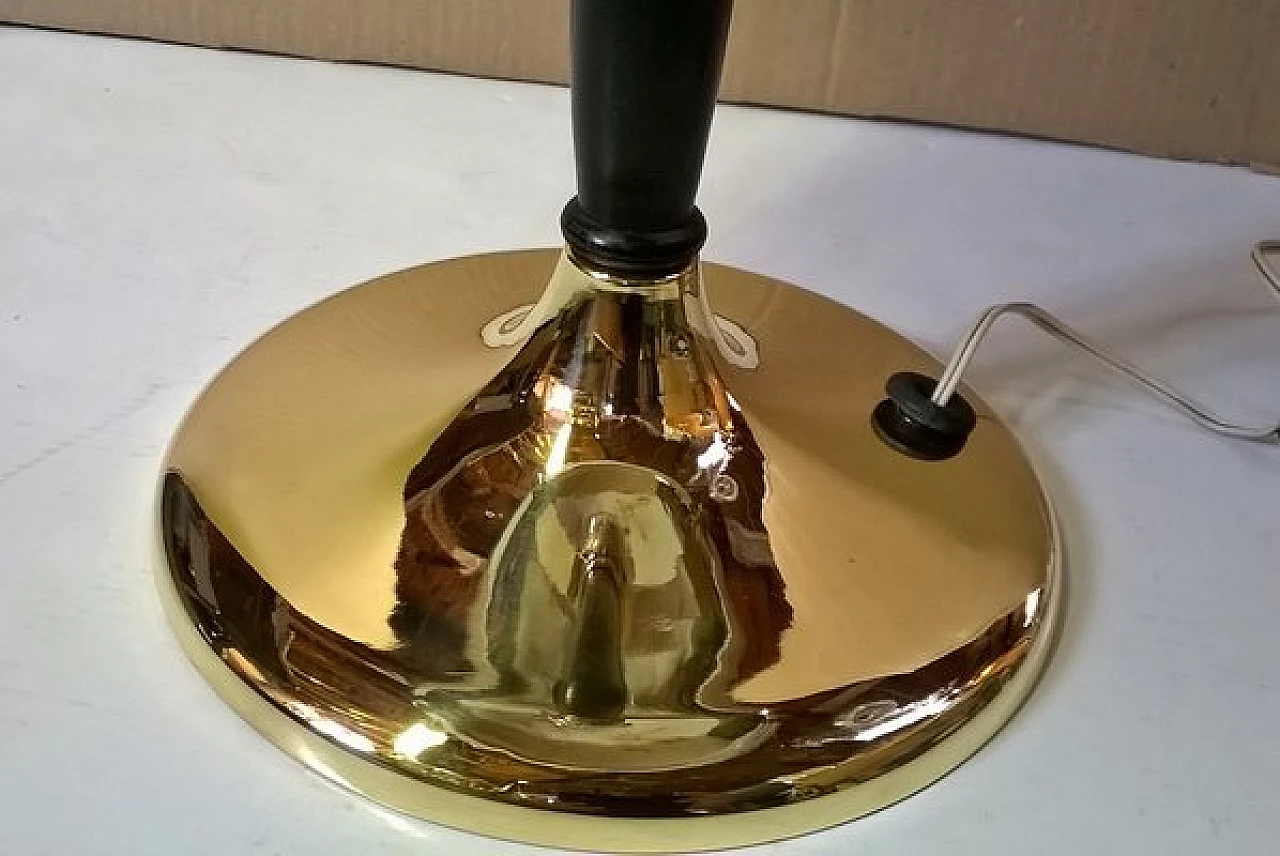 Lampada da tavolo in ottone di Gardoncini per Zerowatt, anni '40 3