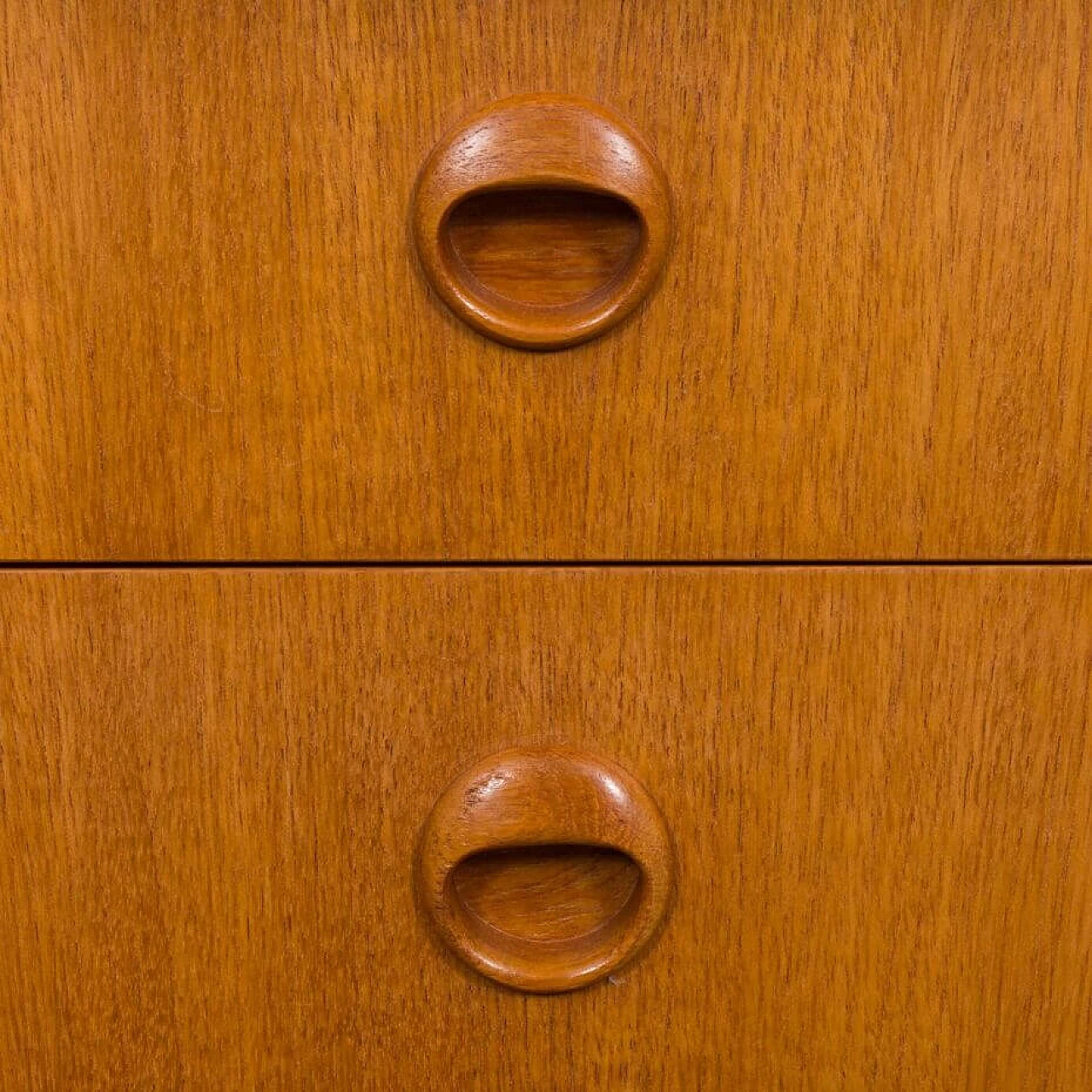 Scandinavian teak vanity table with trapezoidal mirror attributed to John Texmon, 1960s 12