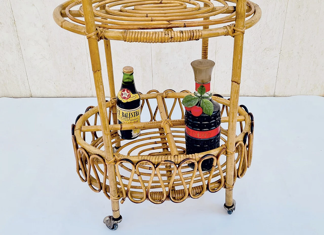 Bamboo liquor cart, 1950s 4