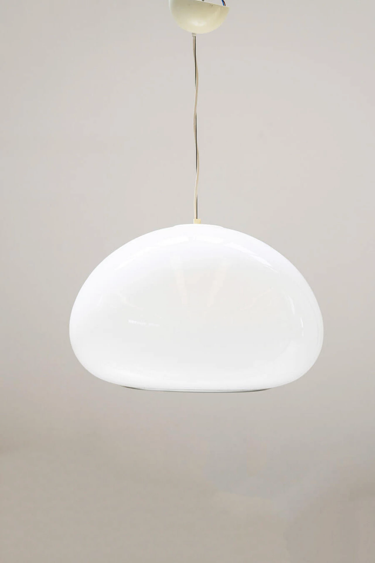 Opaline glass ceiling lamp by Pier Giacomo and Achille Castiglioni for Flos, 1960s 1