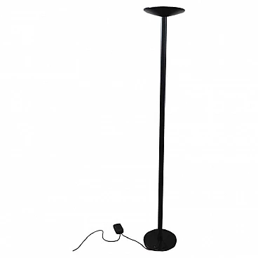 Black metal floor lamp, 1970s