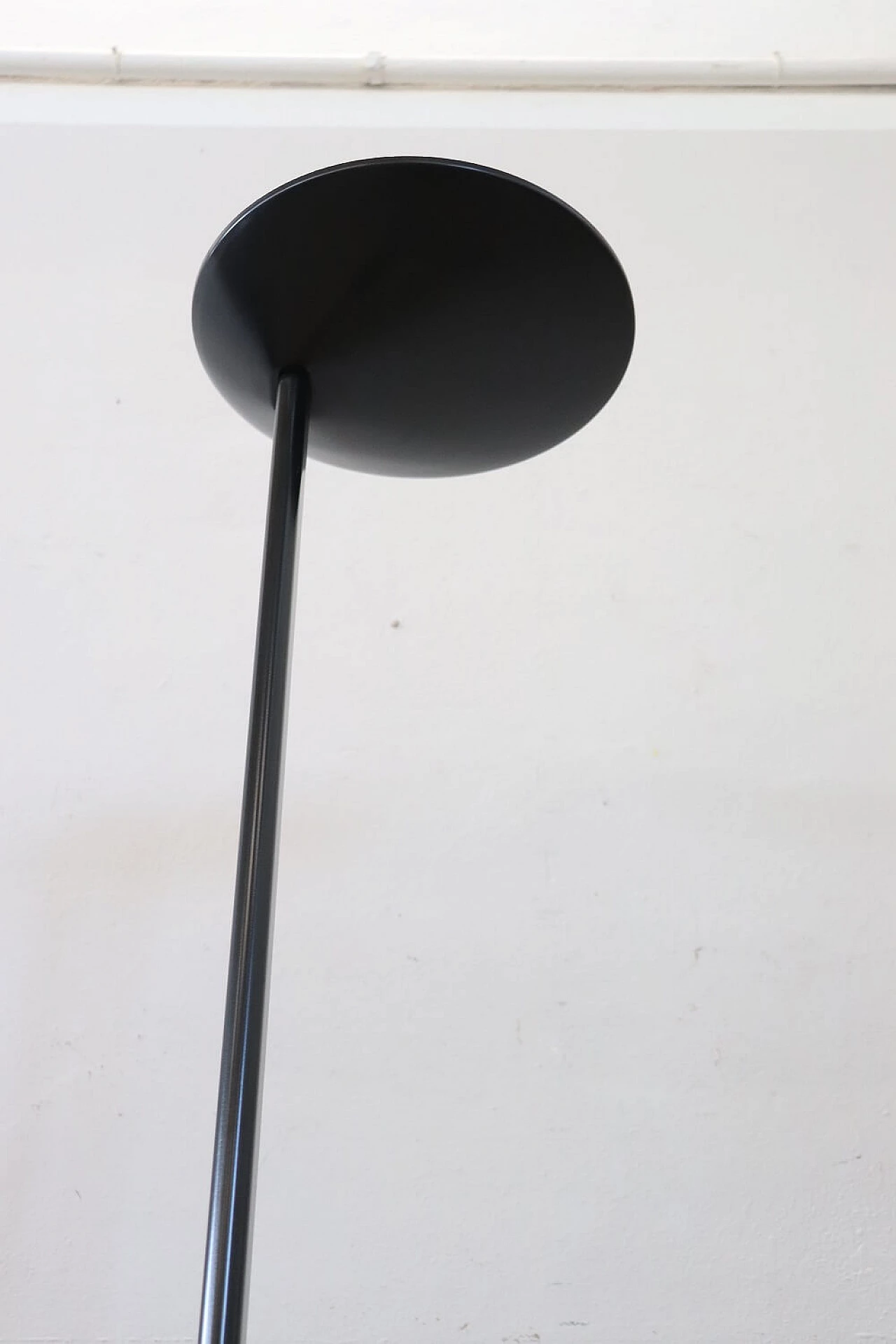 Black metal floor lamp, 1970s 4