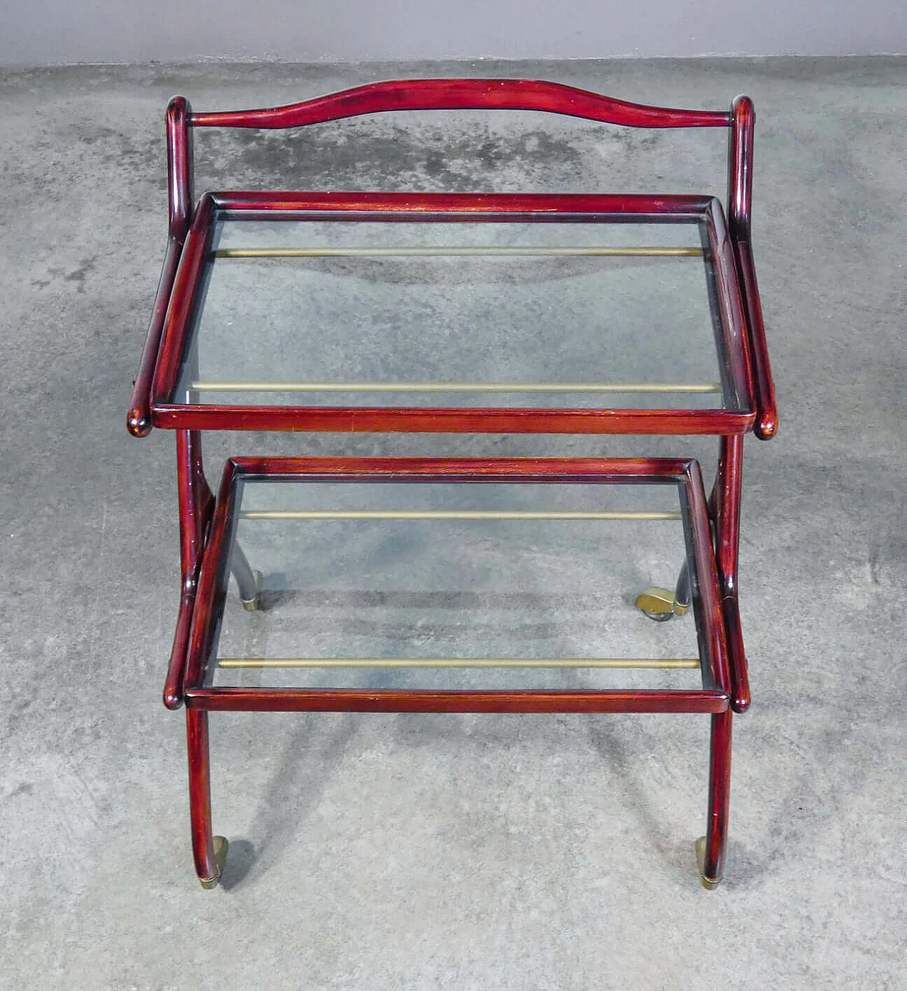 Food cart with two pull-out trays by Ico Parisi, 1940s 9