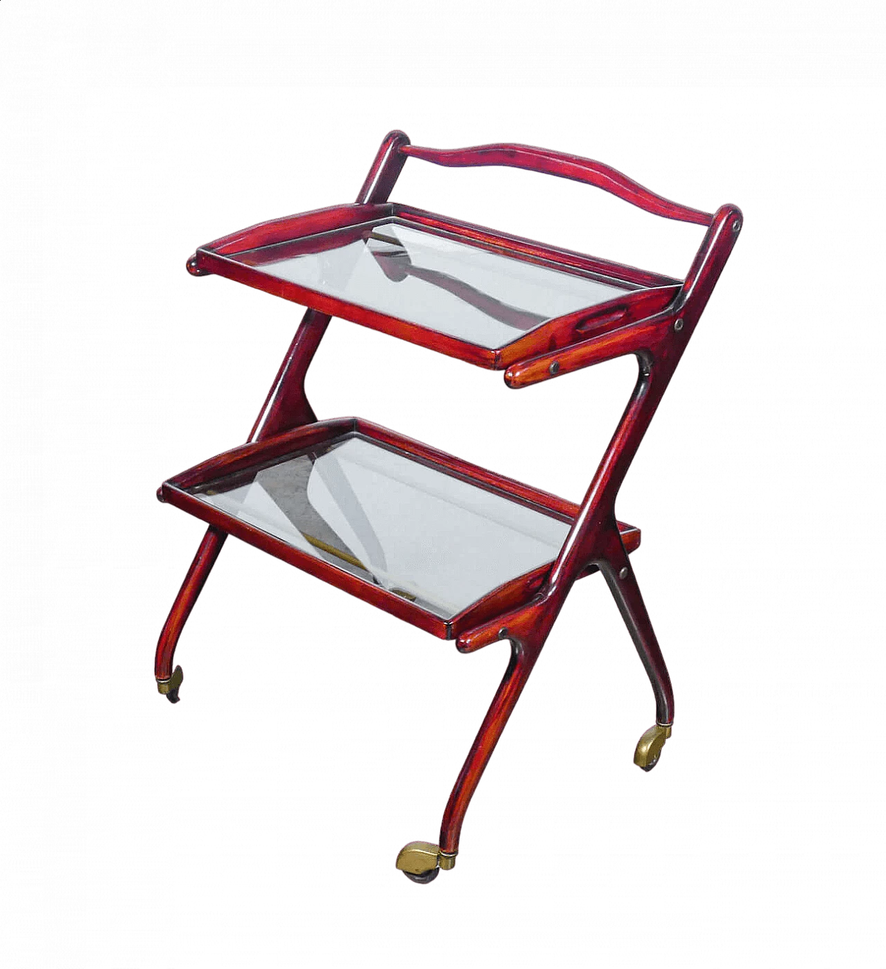 Food cart with two pull-out trays by Ico Parisi, 1940s 11