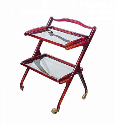 Food cart with two pull-out trays by Ico Parisi, 1940s