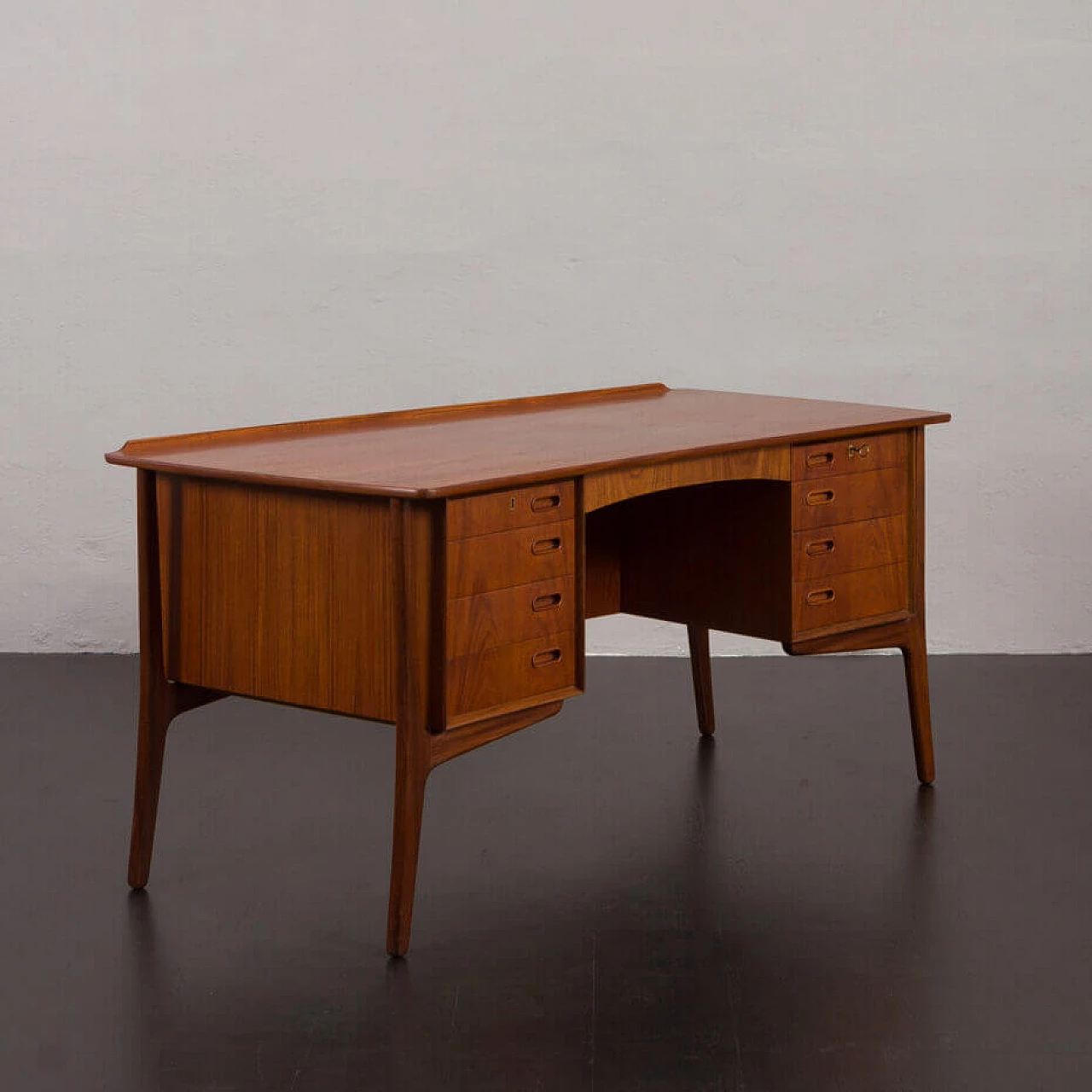 Danish teak desk by Svend Aage Madsen for HP Hansen, 1960s 5