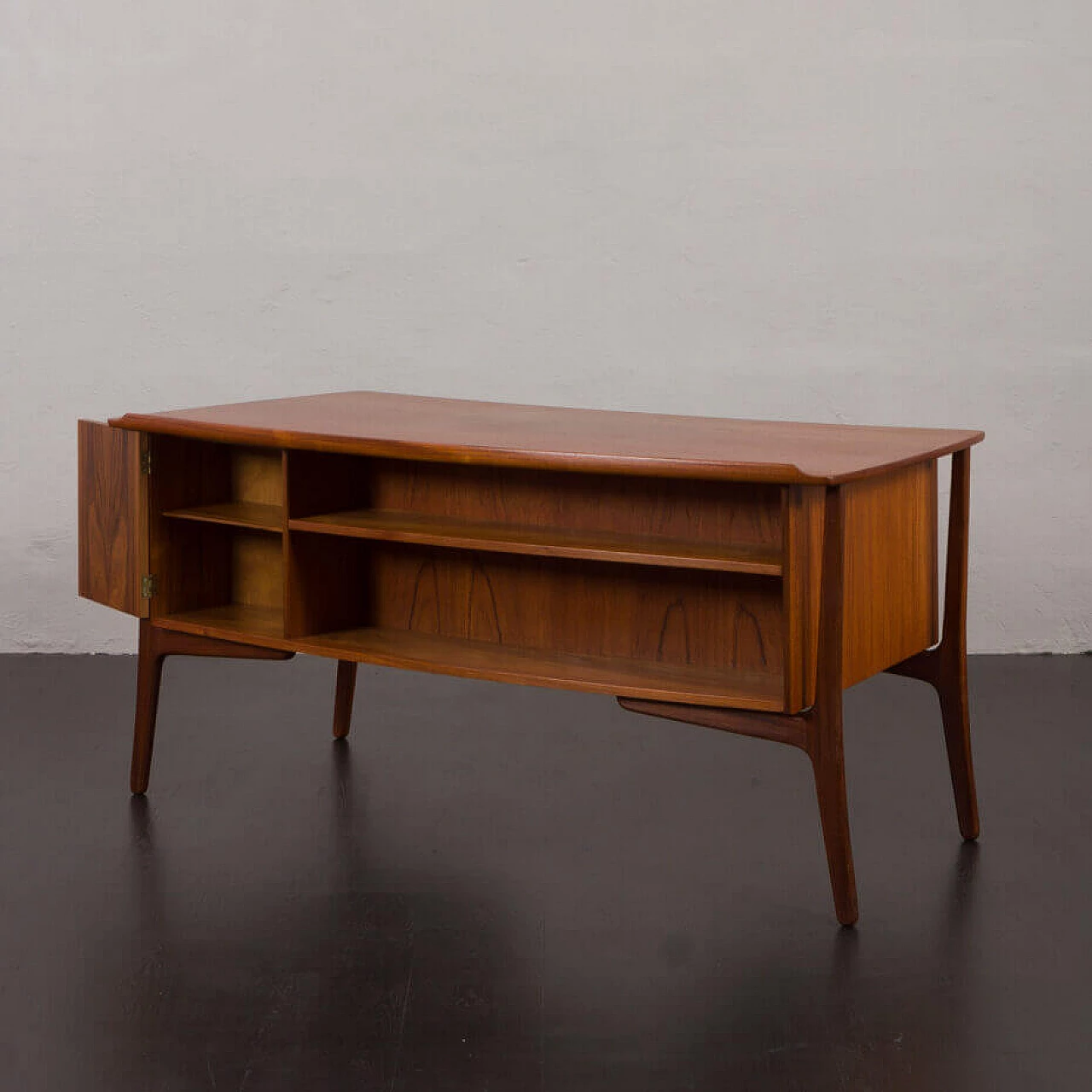 Danish teak desk by Svend Aage Madsen for HP Hansen, 1960s 8